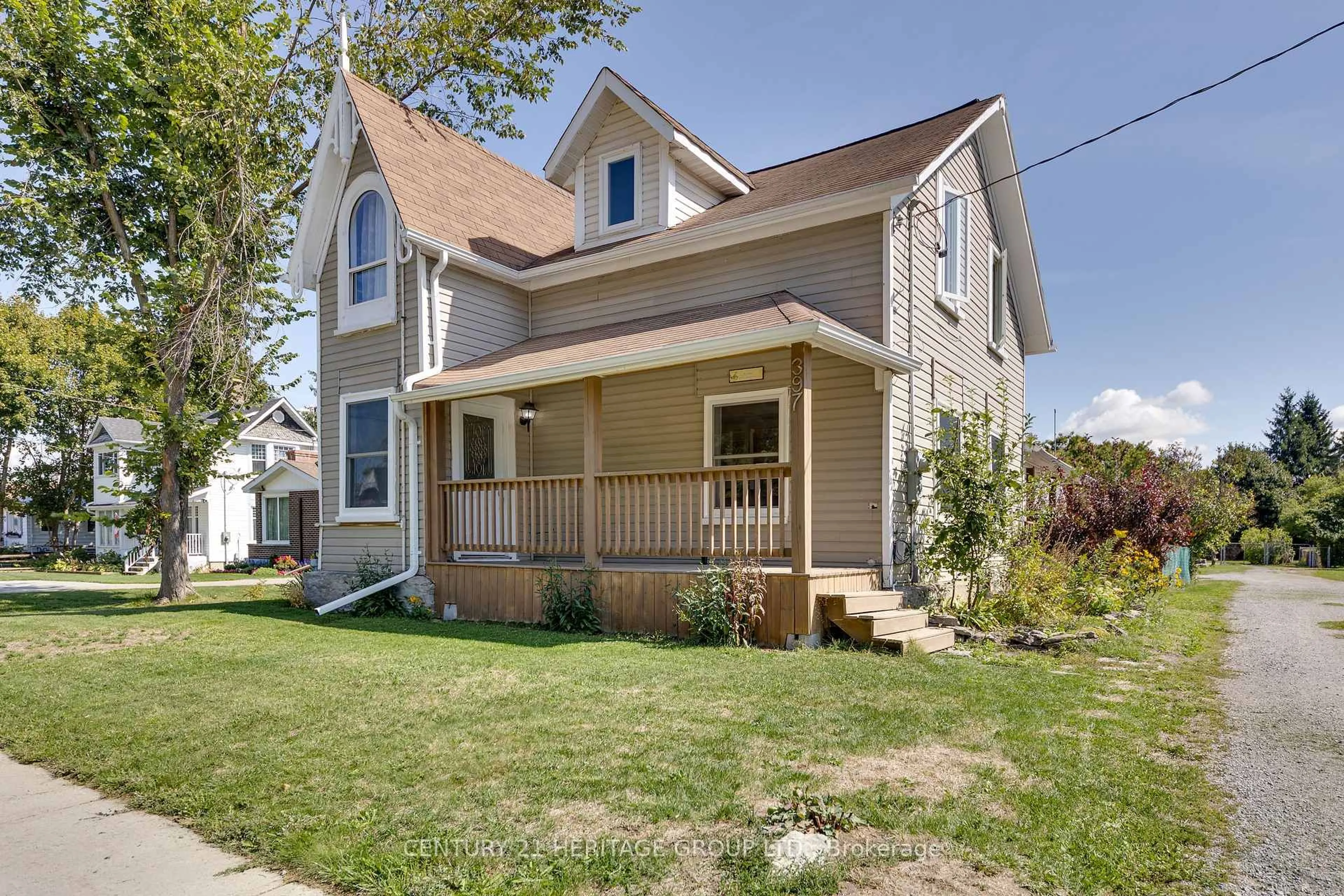 Home with vinyl exterior material, street for 397 Mara Rd, Brock Ontario L0K 1A0