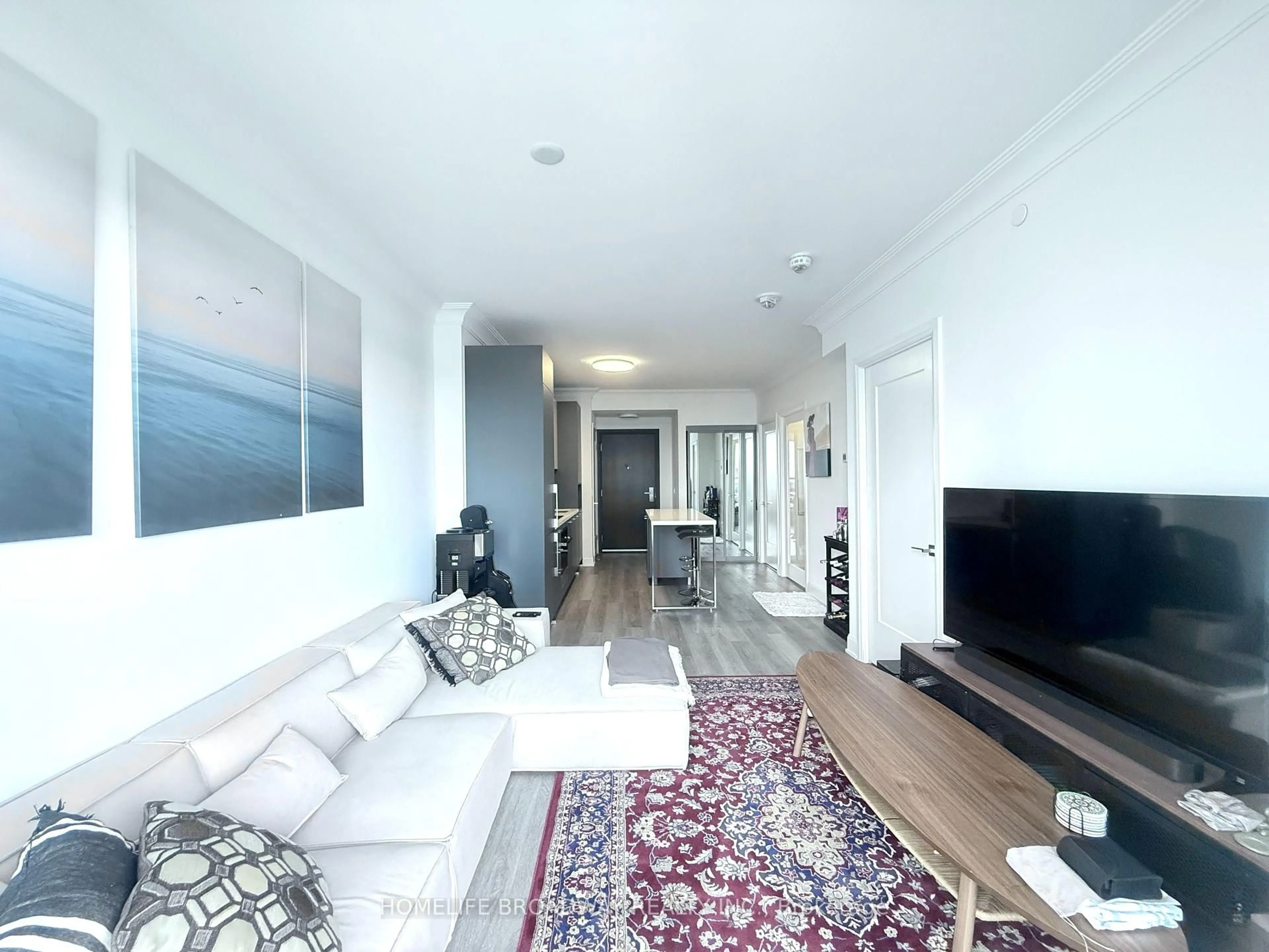 Living room with furniture, floor is not visible for 8 Water Walk Dr #1109, Markham Ontario L3R 6L4