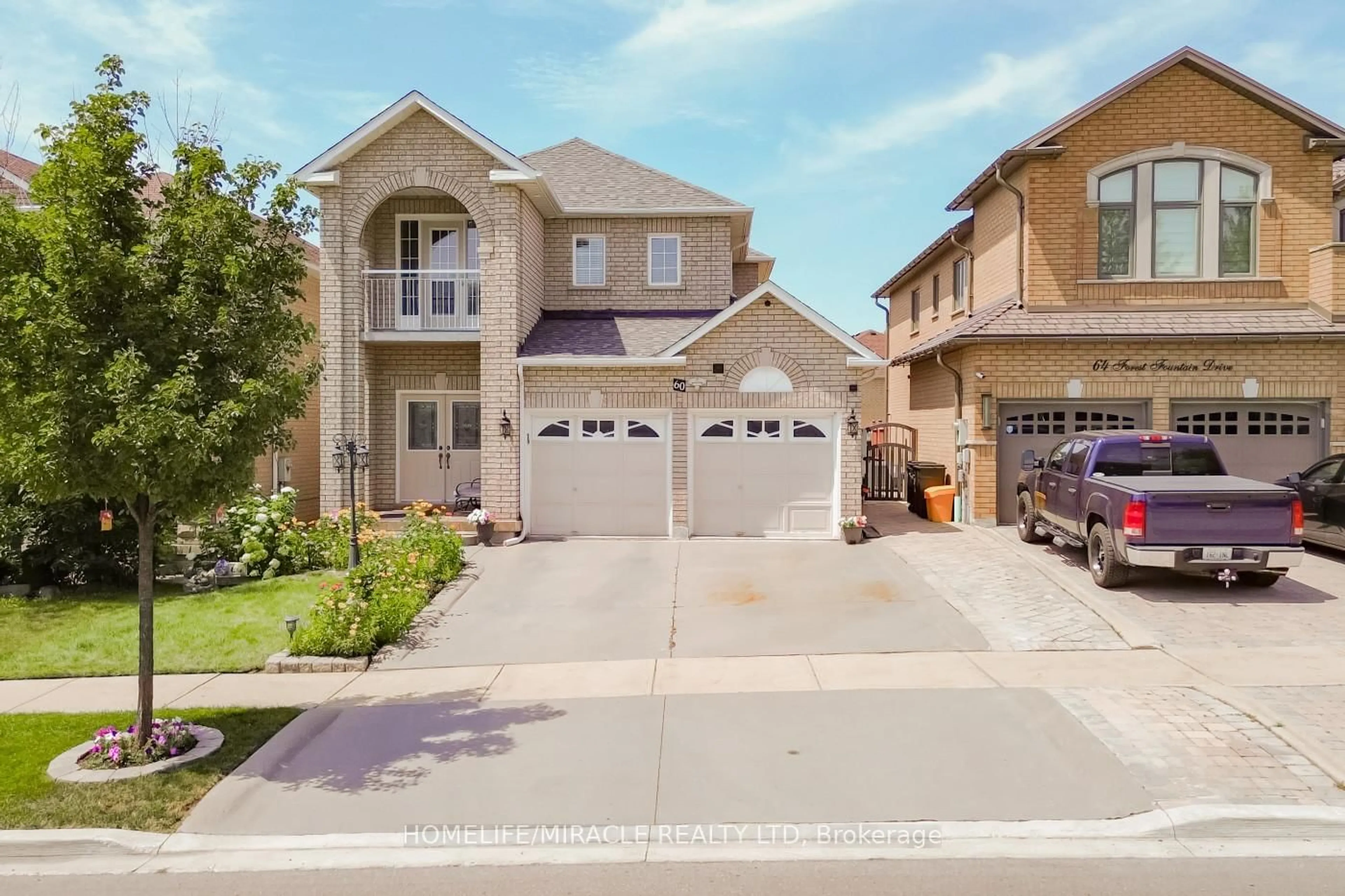 Home with brick exterior material, street for 60 Forest Fountain Dr, Vaughan Ontario L4H 1S3
