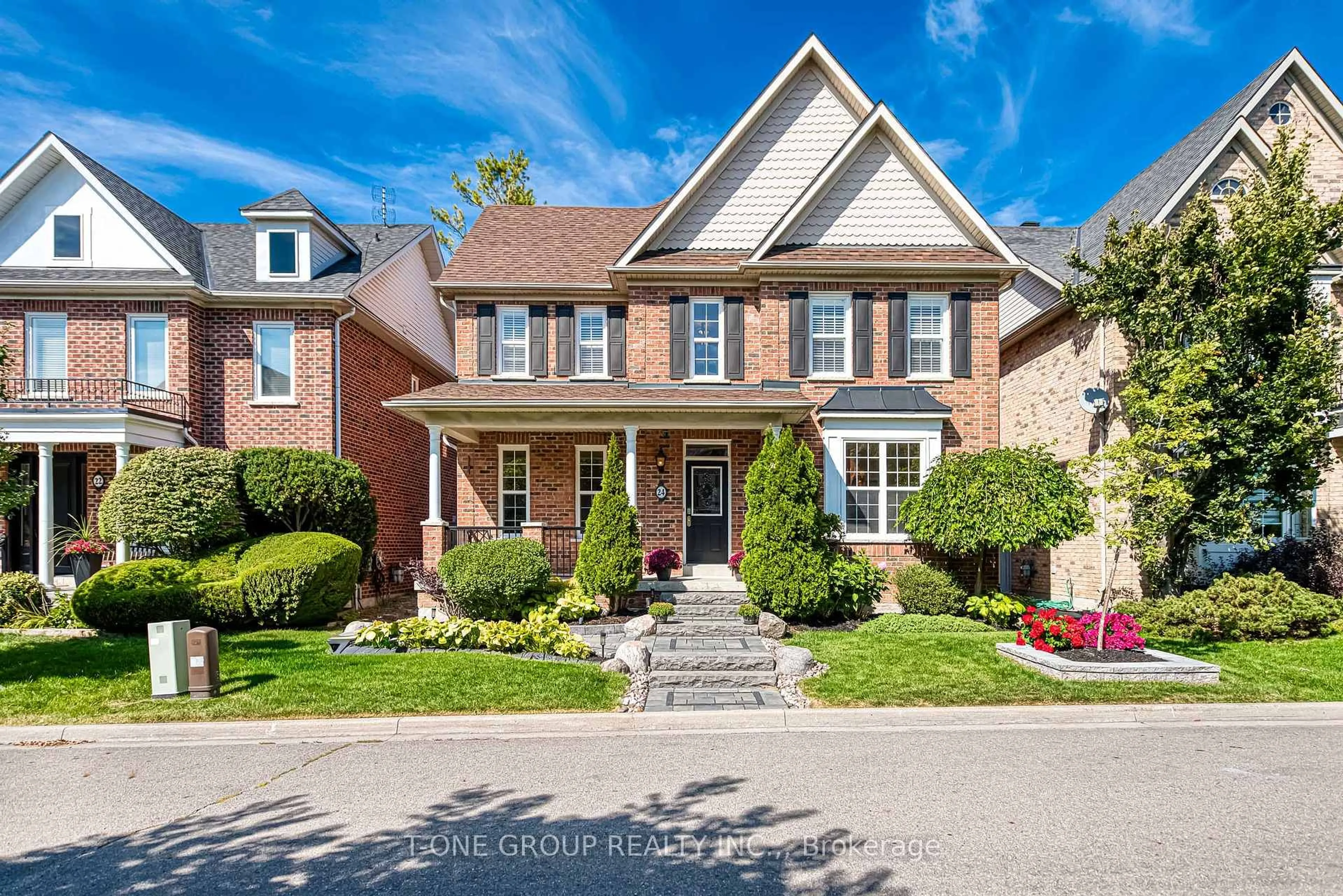 Home with brick exterior material, street for 24 Port Rush Tr, Markham Ontario L6C 2A1