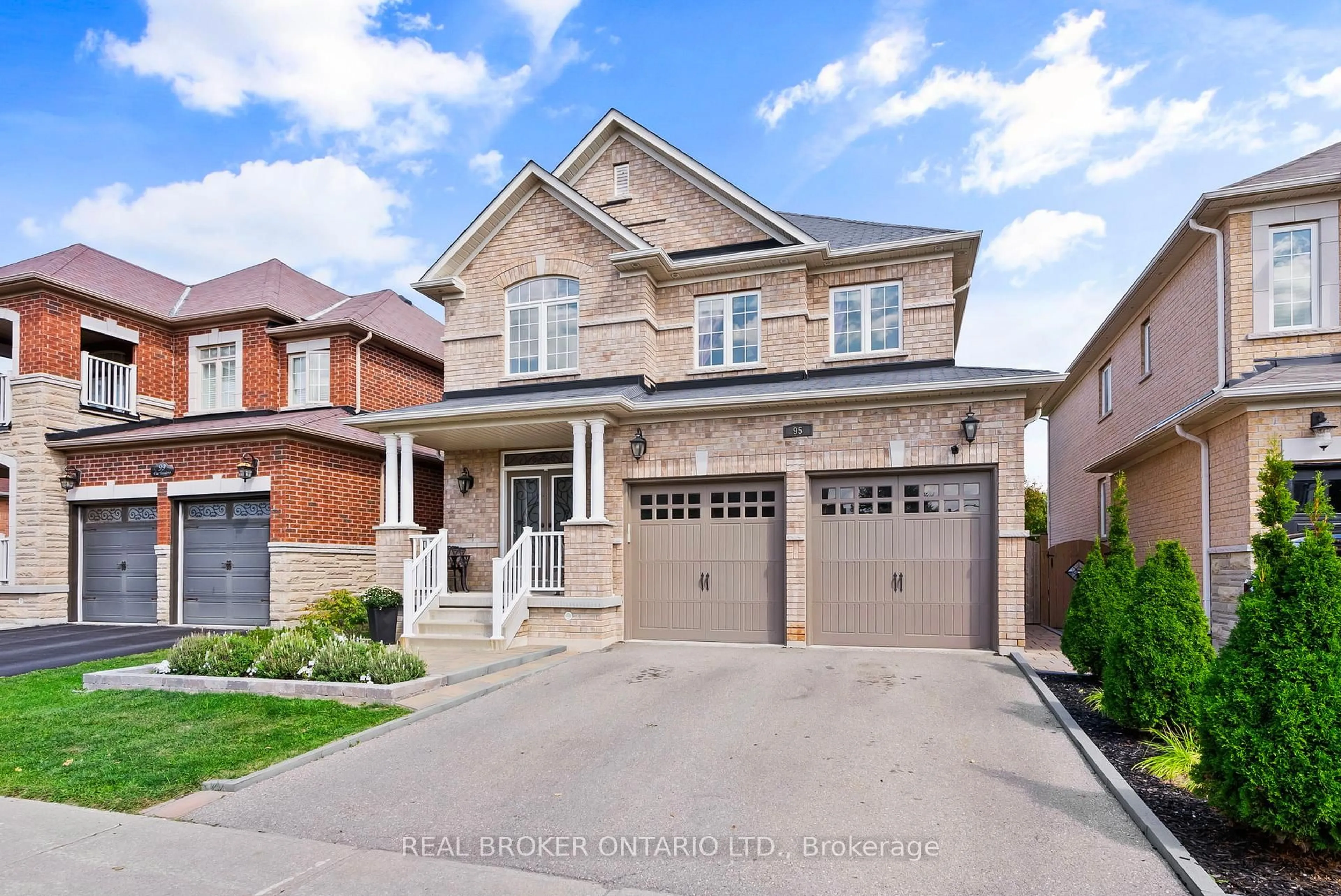 Home with brick exterior material, street for 95 Via Teodoro, Vaughan Ontario L4H 0X7