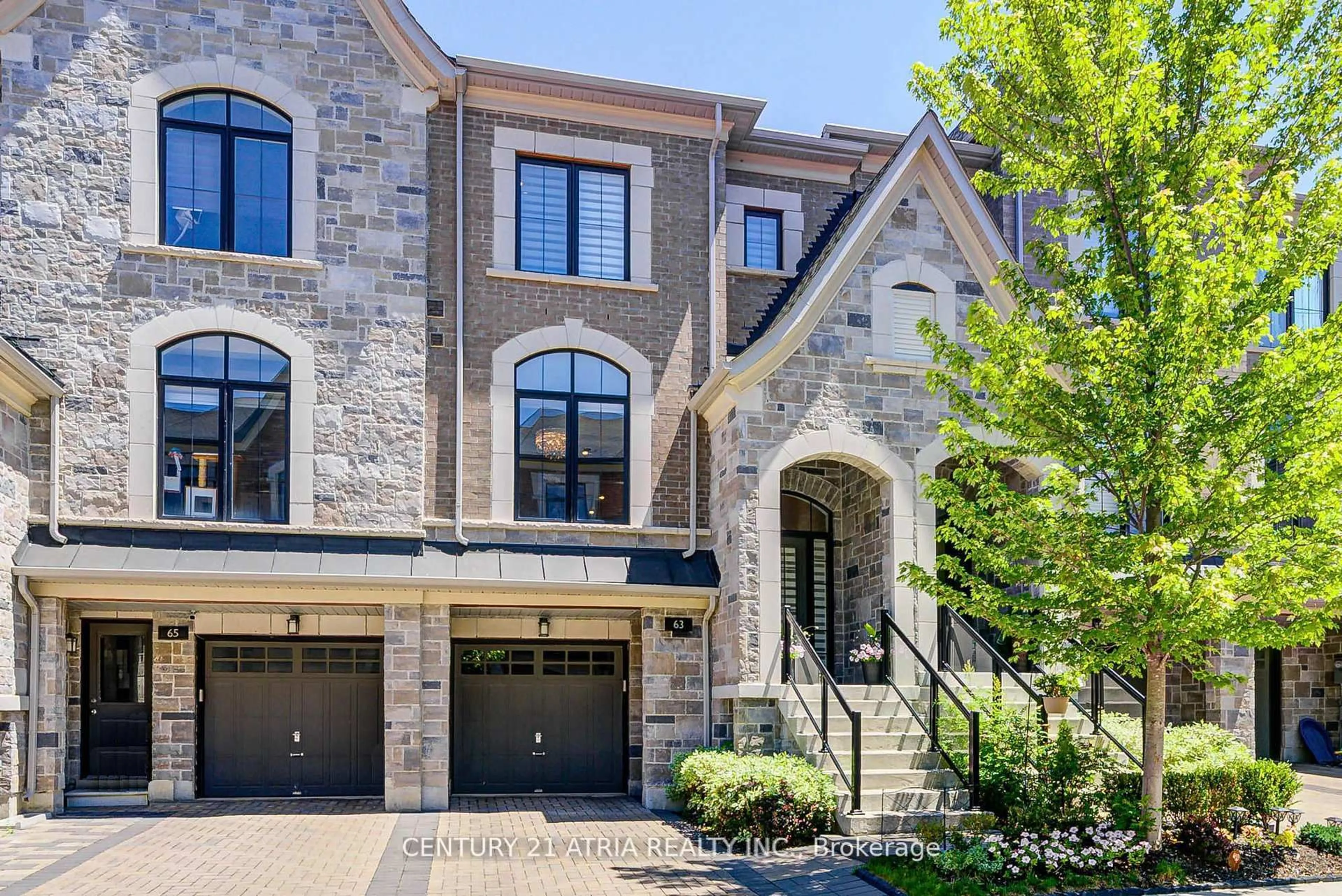 Home with brick exterior material, street for 63 Duncombe Lane, Richmond Hill Ontario L4C 0Z9