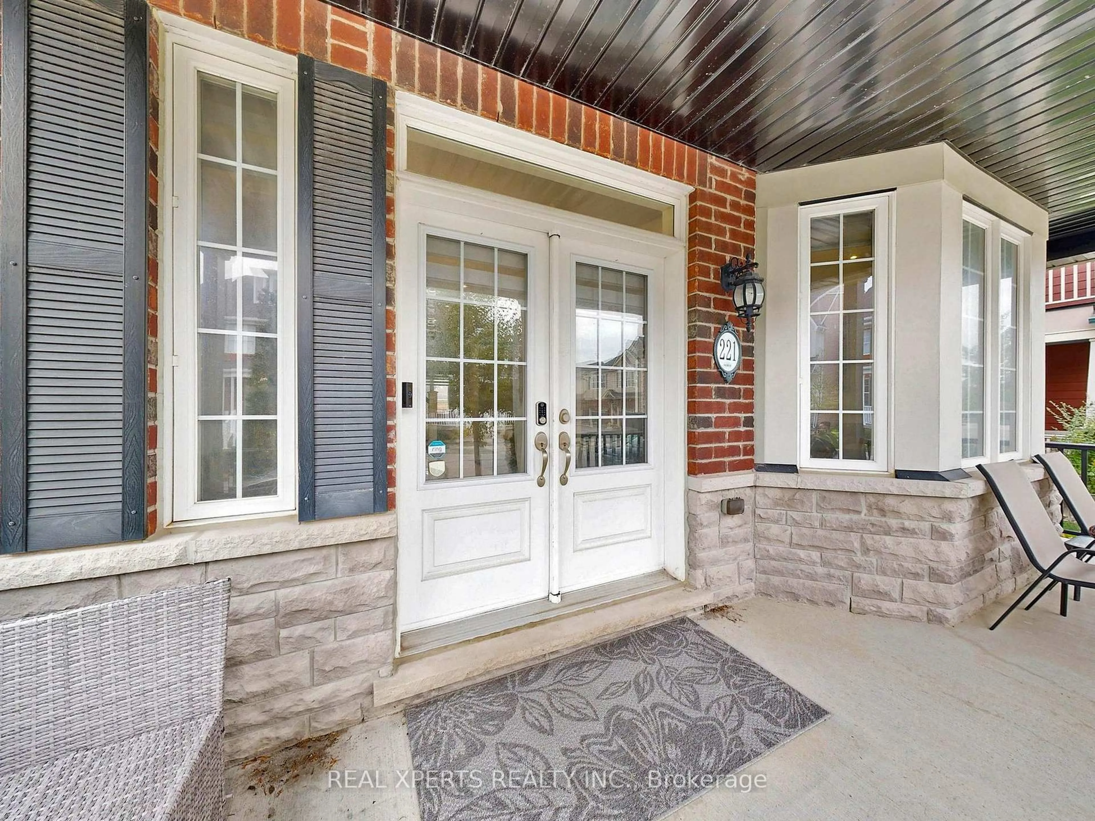 Home with brick exterior material, street for 221 The Meadows Ave, Markham Ontario L6B 0W3
