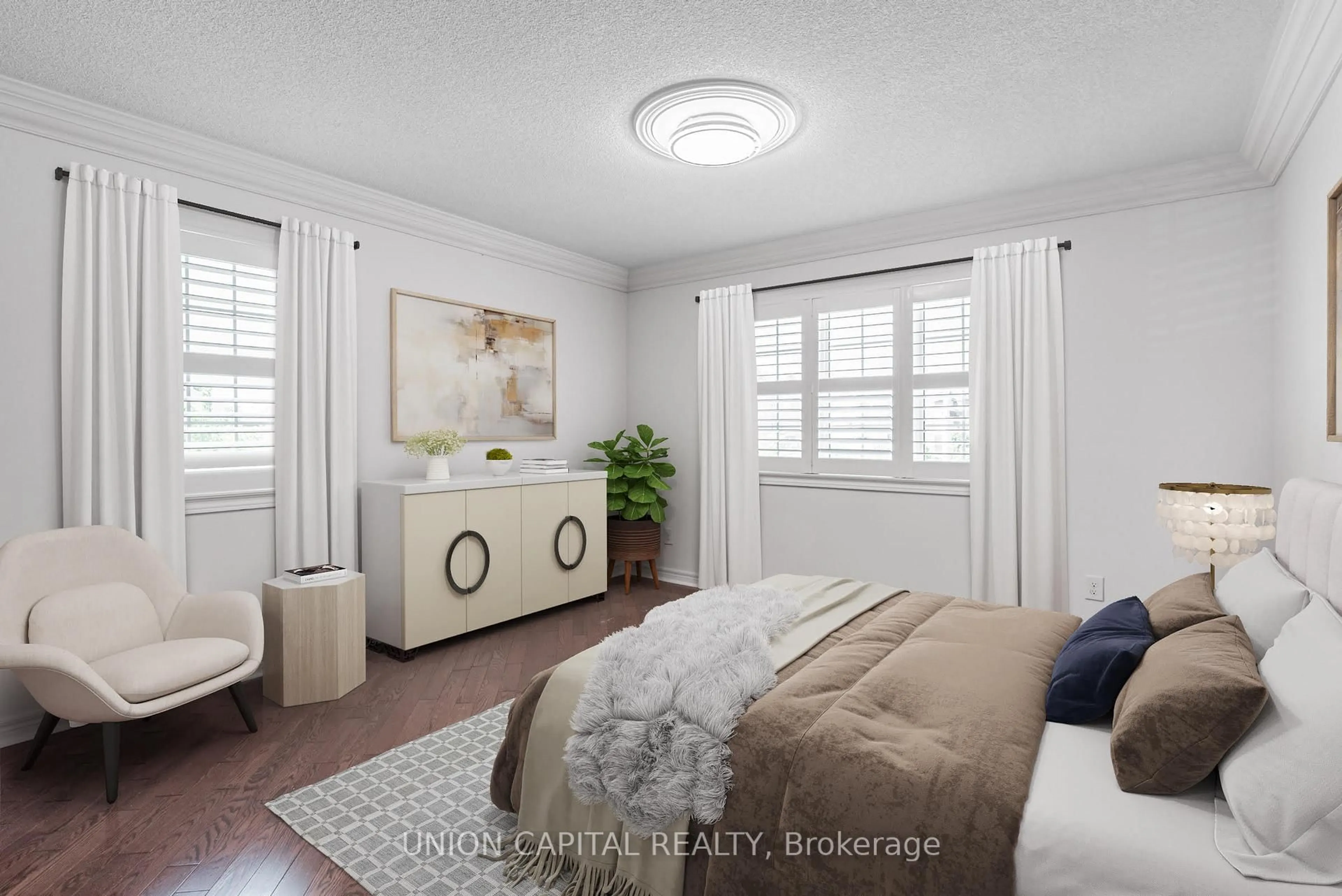 Bedroom with bed, unknown for 18 Honey Glen Ave, Markham Ontario L6B 0T8