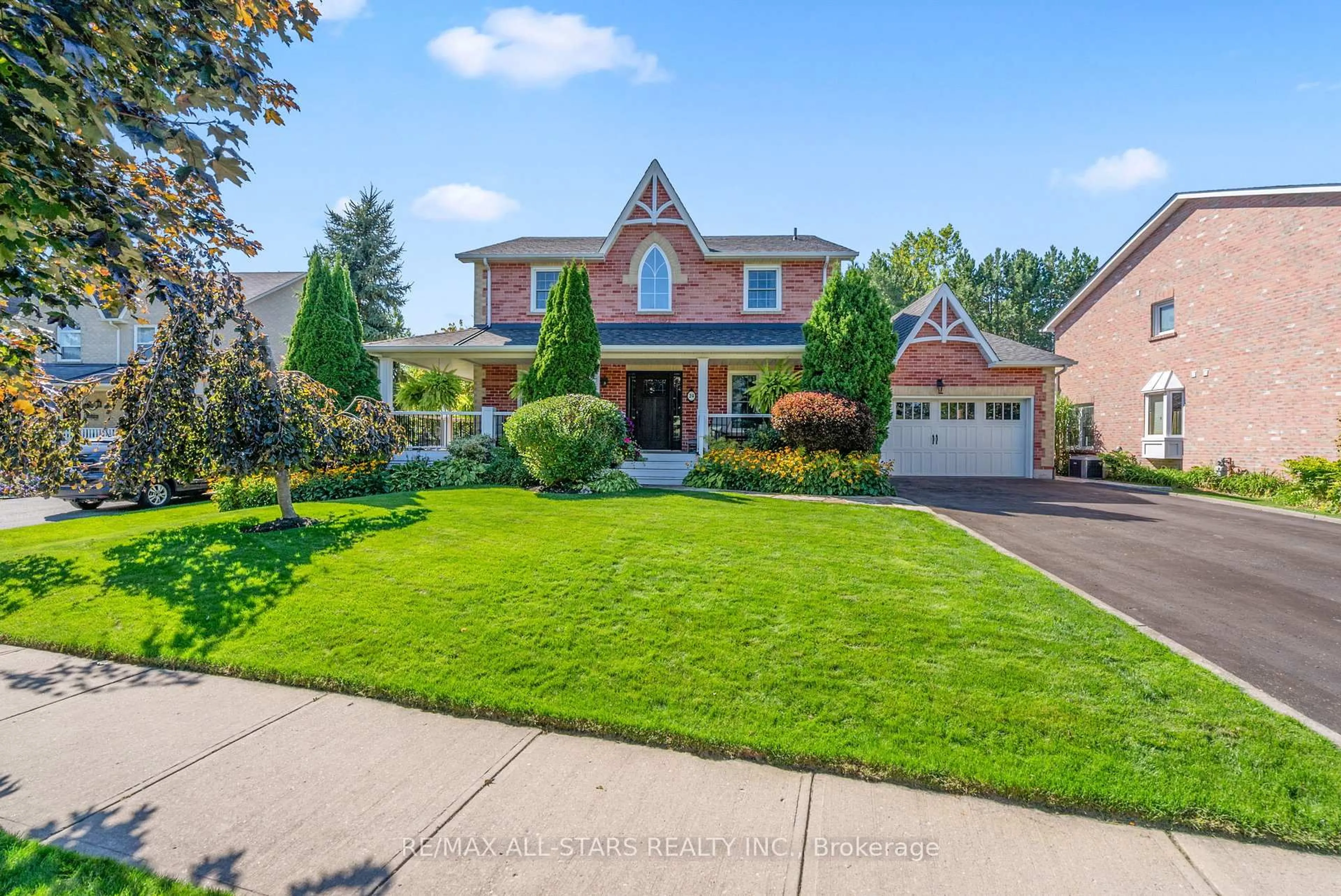 Home with brick exterior material, street for 24 Colonel Sharpe Cres, Uxbridge Ontario L9P 1T6