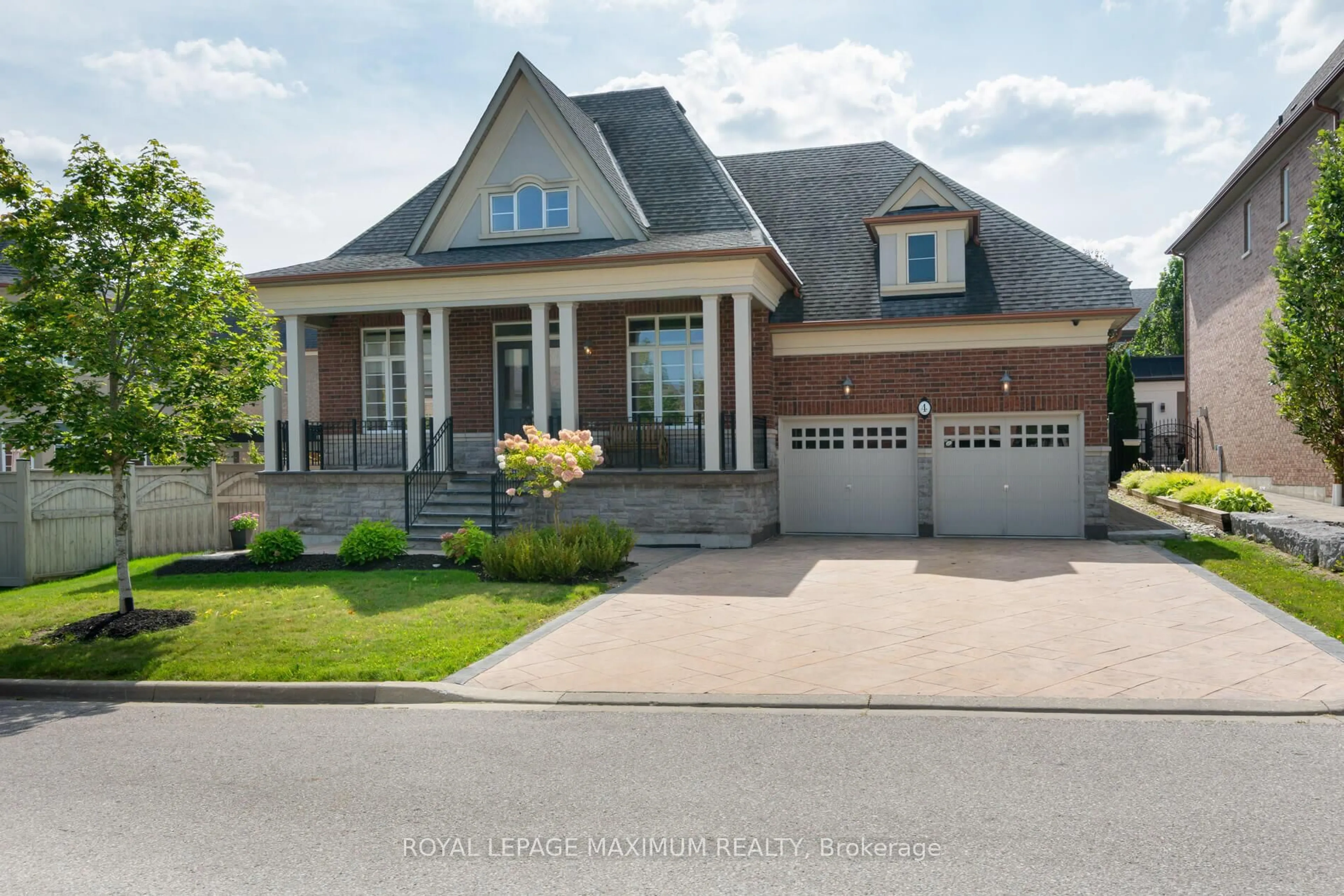 Home with brick exterior material, street for 4 Blue Beech Tr, King Ontario L7B 0A1