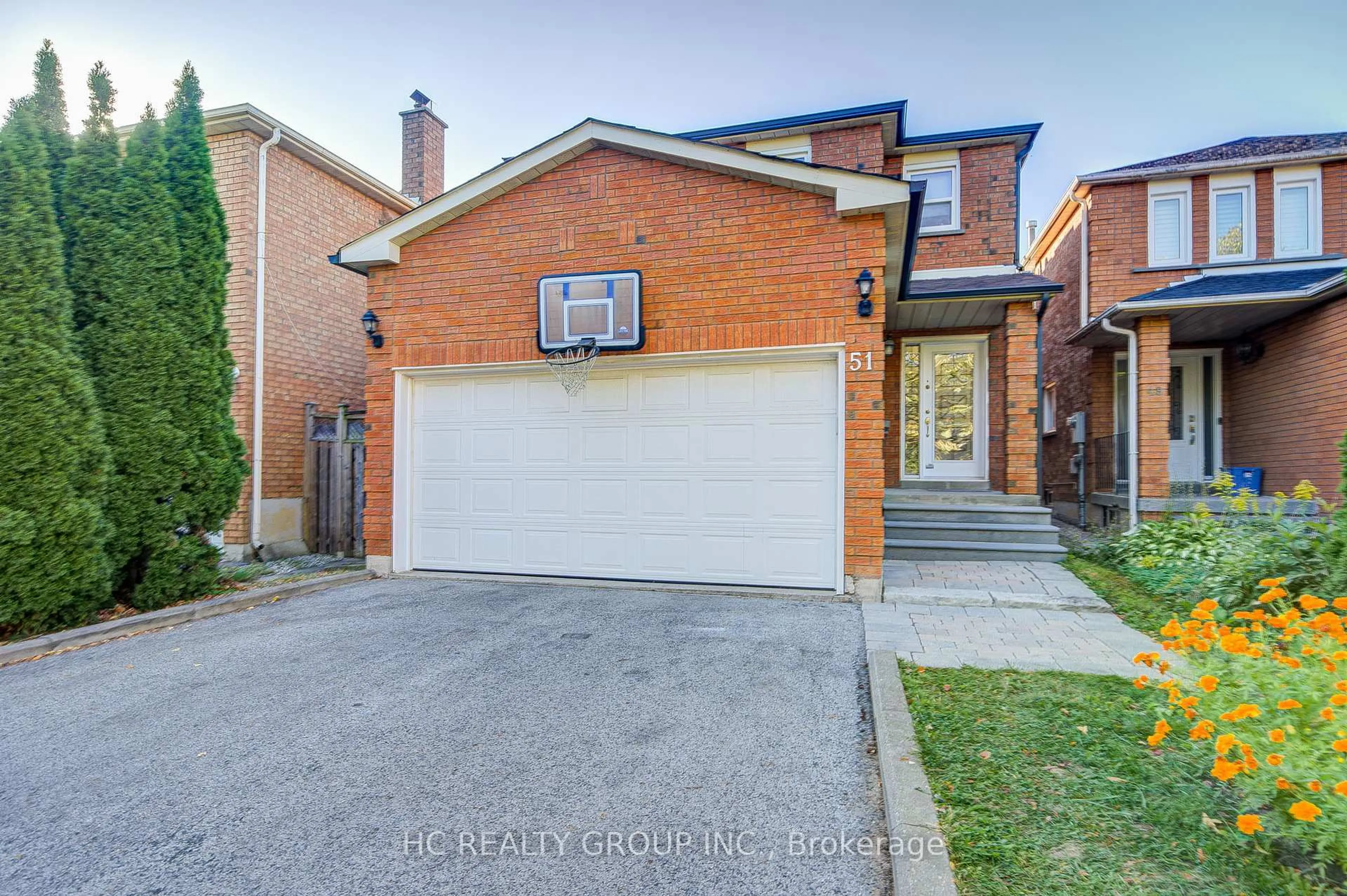 Home with brick exterior material, street for 51 Mountfield Cres, Vaughan Ontario L4J 7E6