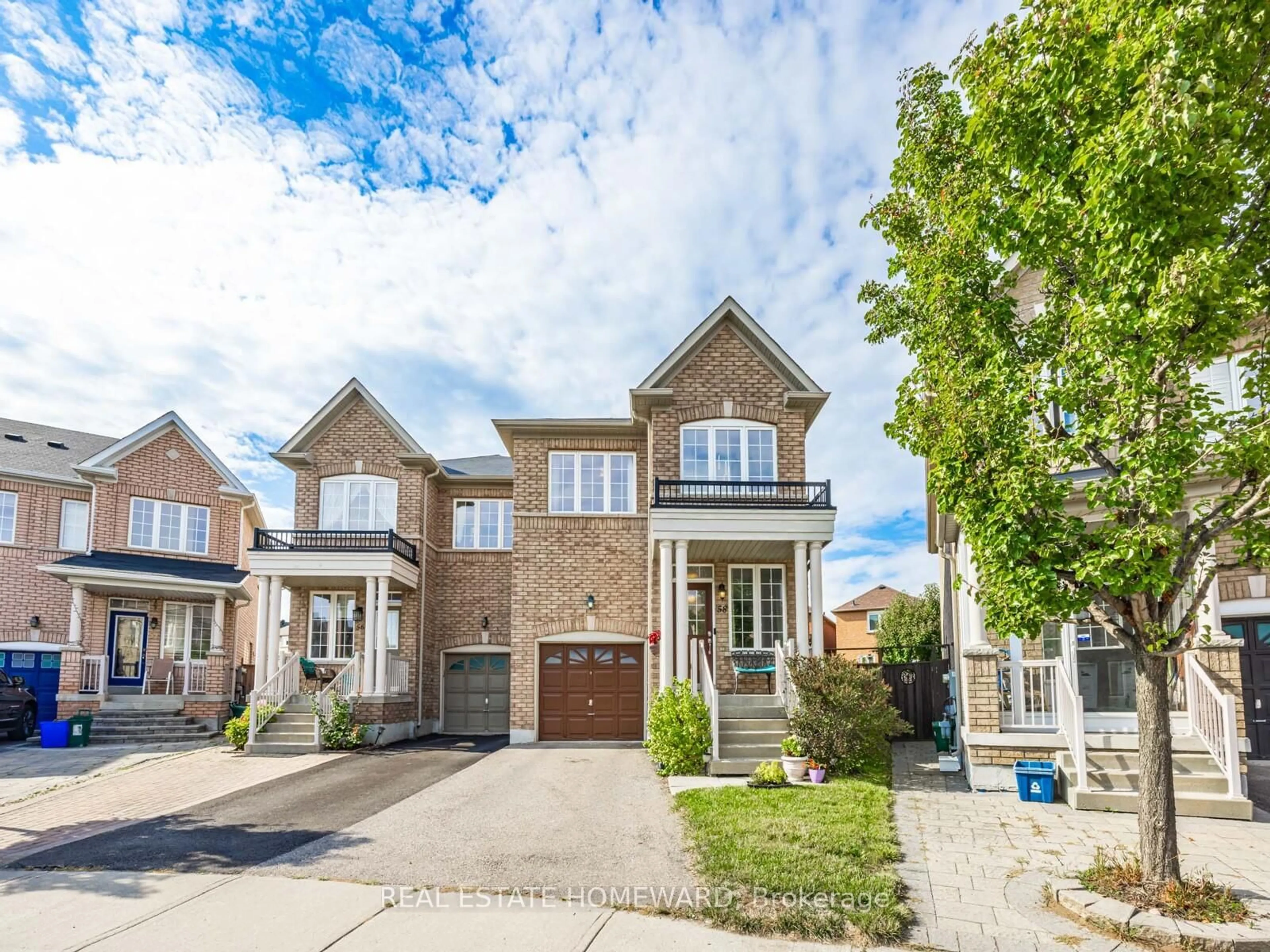 Home with brick exterior material, street for 58 Coleluke Lane, Markham Ontario L3S 0B7
