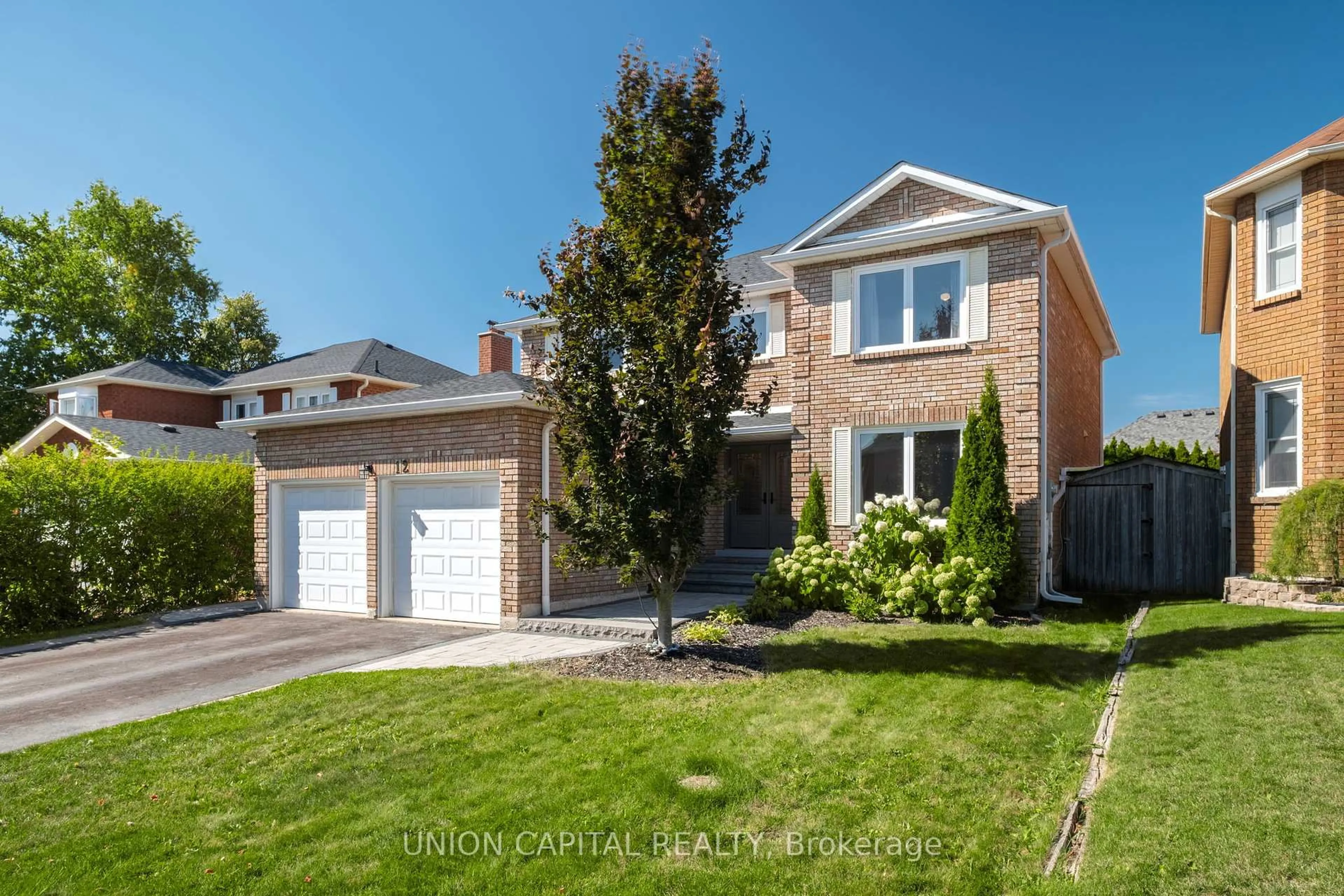 Home with brick exterior material, street for 12 Summerfield Ave, Whitchurch-Stouffville Ontario L4A 8B8