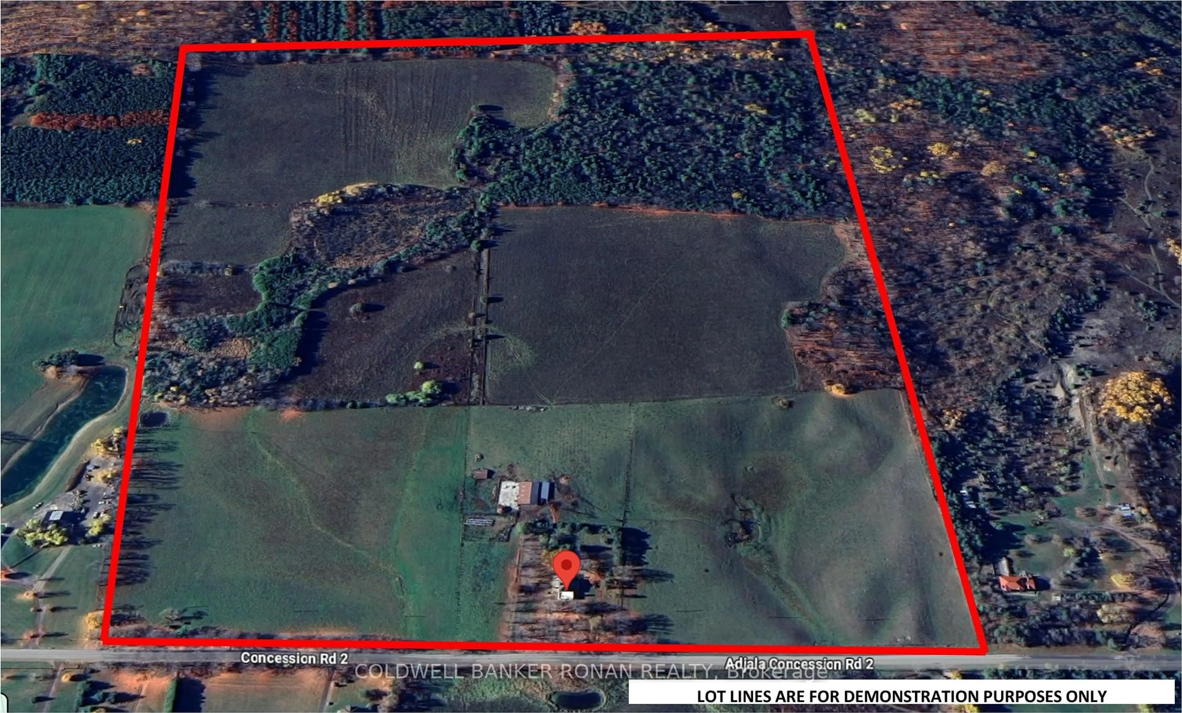 A pic from outside/outdoor area/front of a property/back of a property/a pic from drone, building for 1918 Concession Rd 2, Adjala-Tosorontio Ontario L0N 1P0