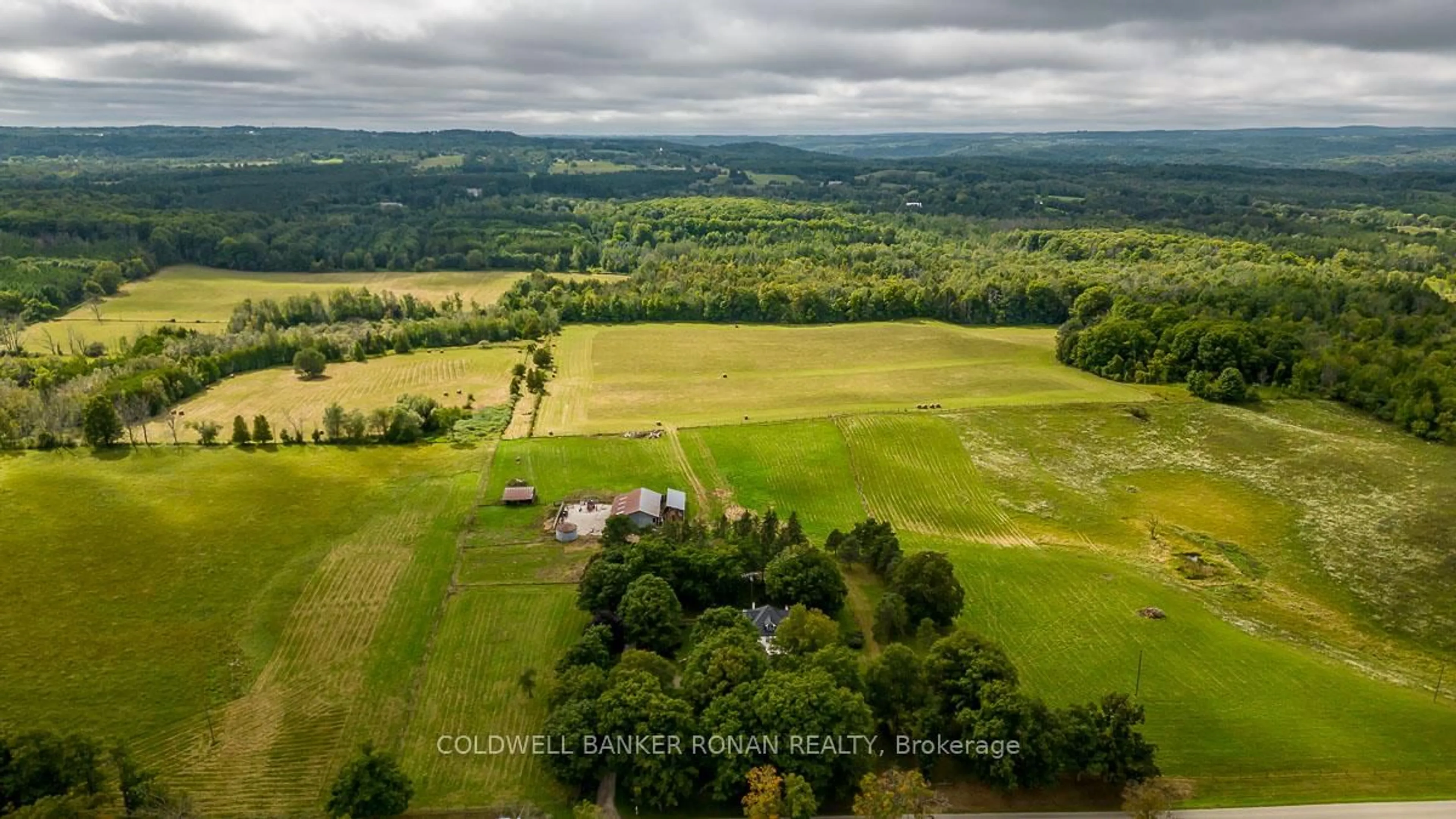 A pic from outside/outdoor area/front of a property/back of a property/a pic from drone, forest/trees view for 1918 Concession Rd 2, Adjala-Tosorontio Ontario L0N 1P0