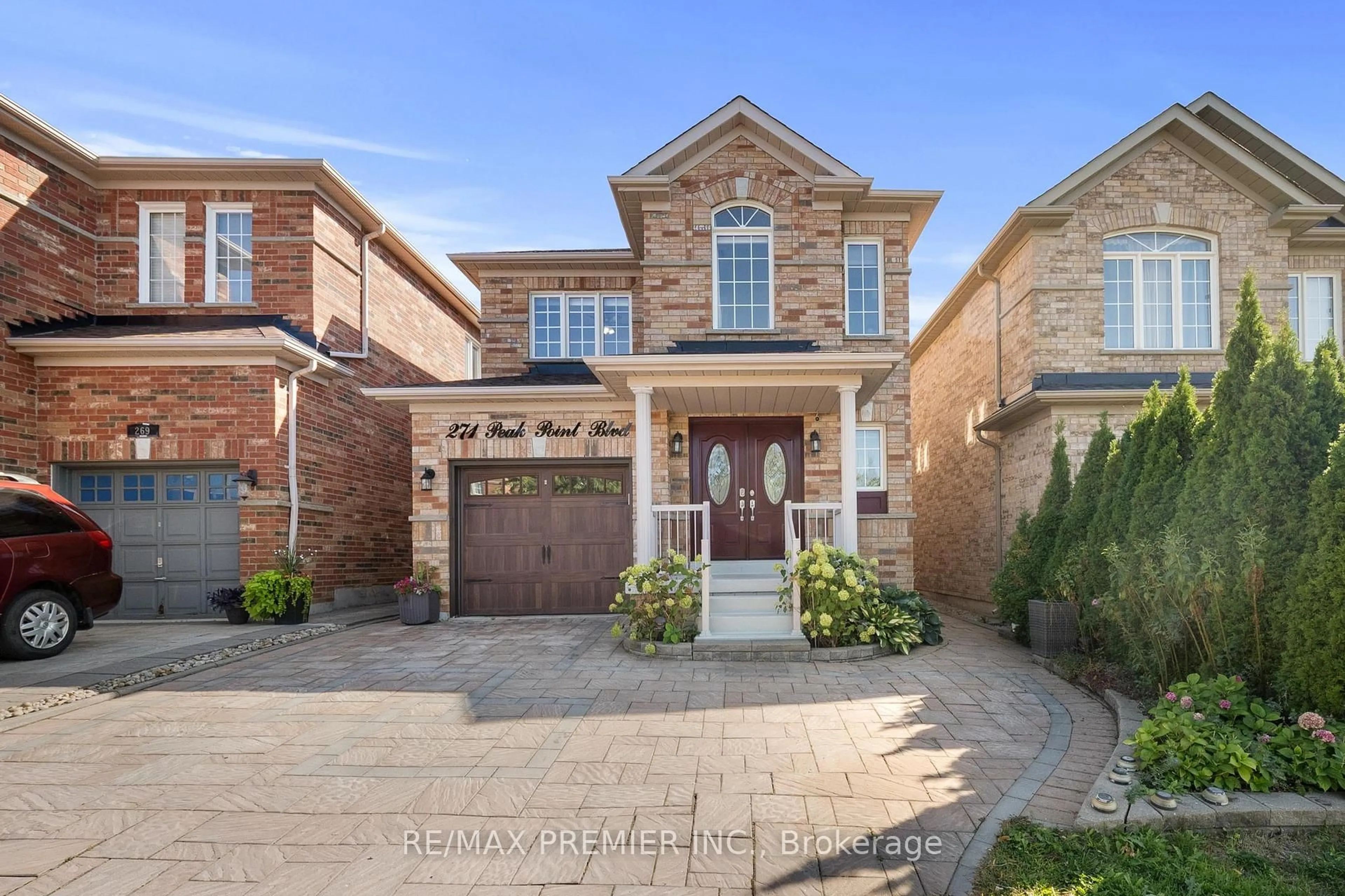 Home with brick exterior material, street for 271 Peak Point Blvd, Vaughan Ontario L6A 0B3