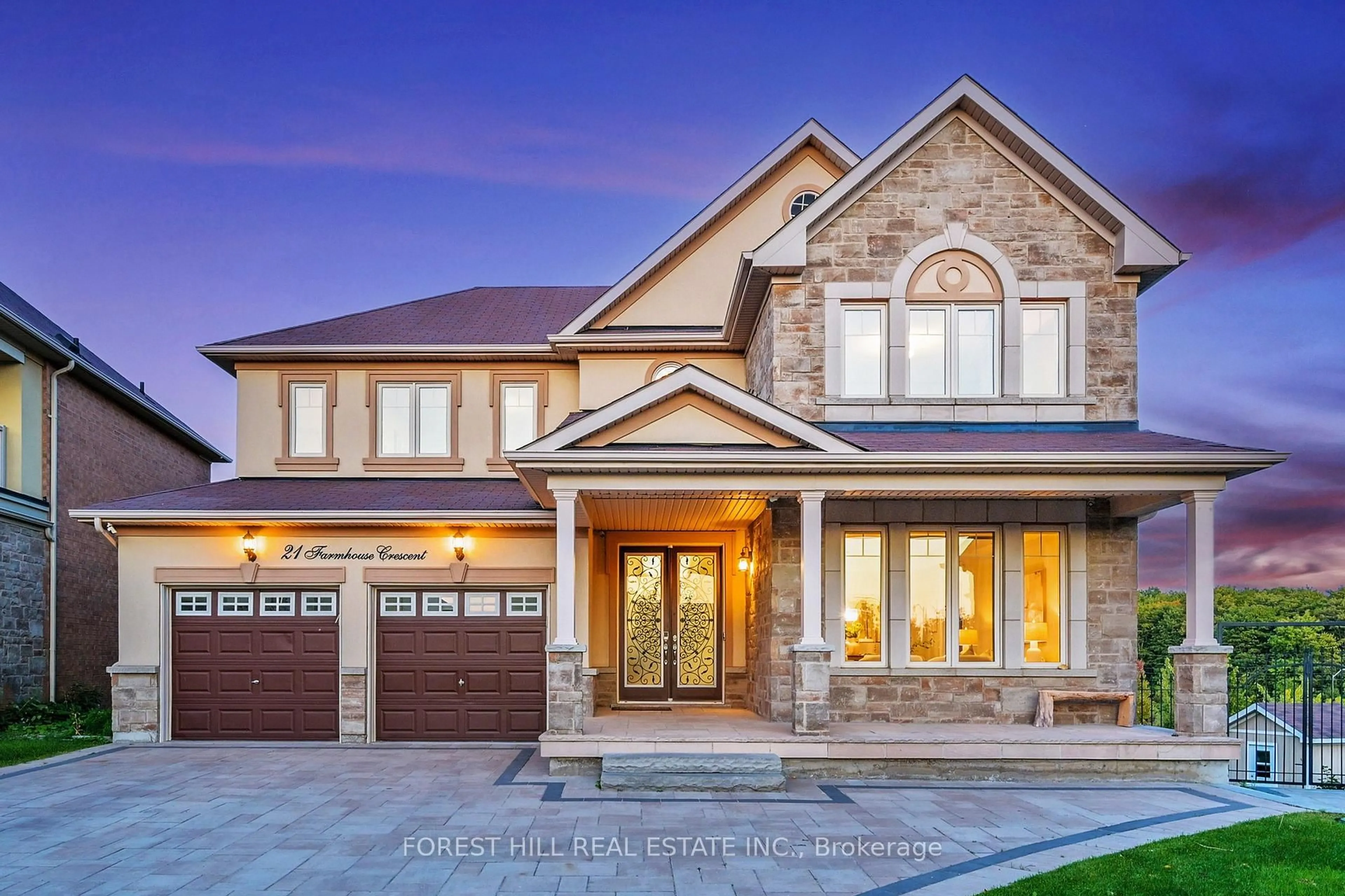 Home with brick exterior material, street for 21 Farmhouse Cres, Richmond Hill Ontario L4E 0S7