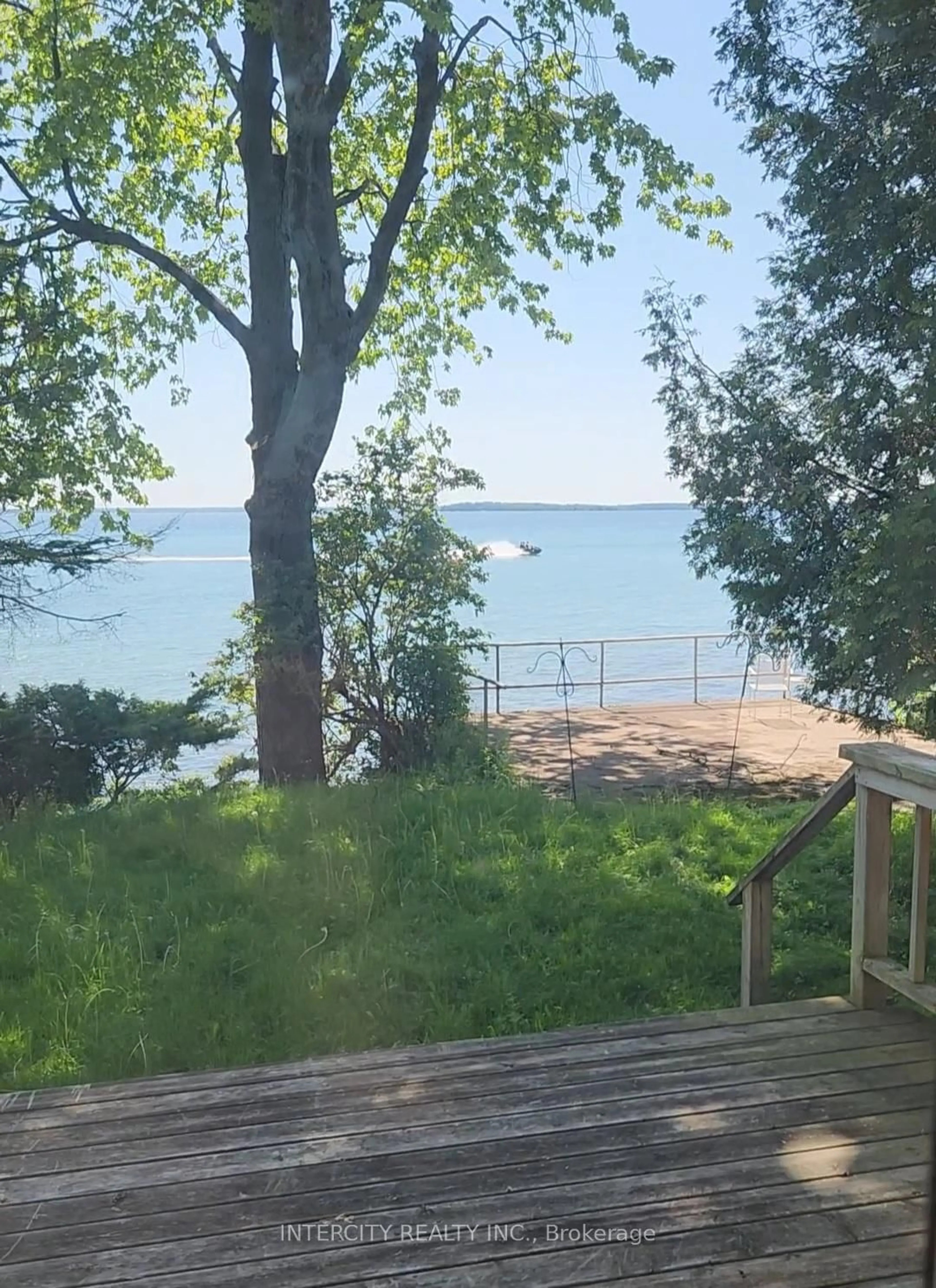 Patio, water/lake/river/ocean view for 3353 Crescent Harbour Rd, Innisfil Ontario L9S 2Y7