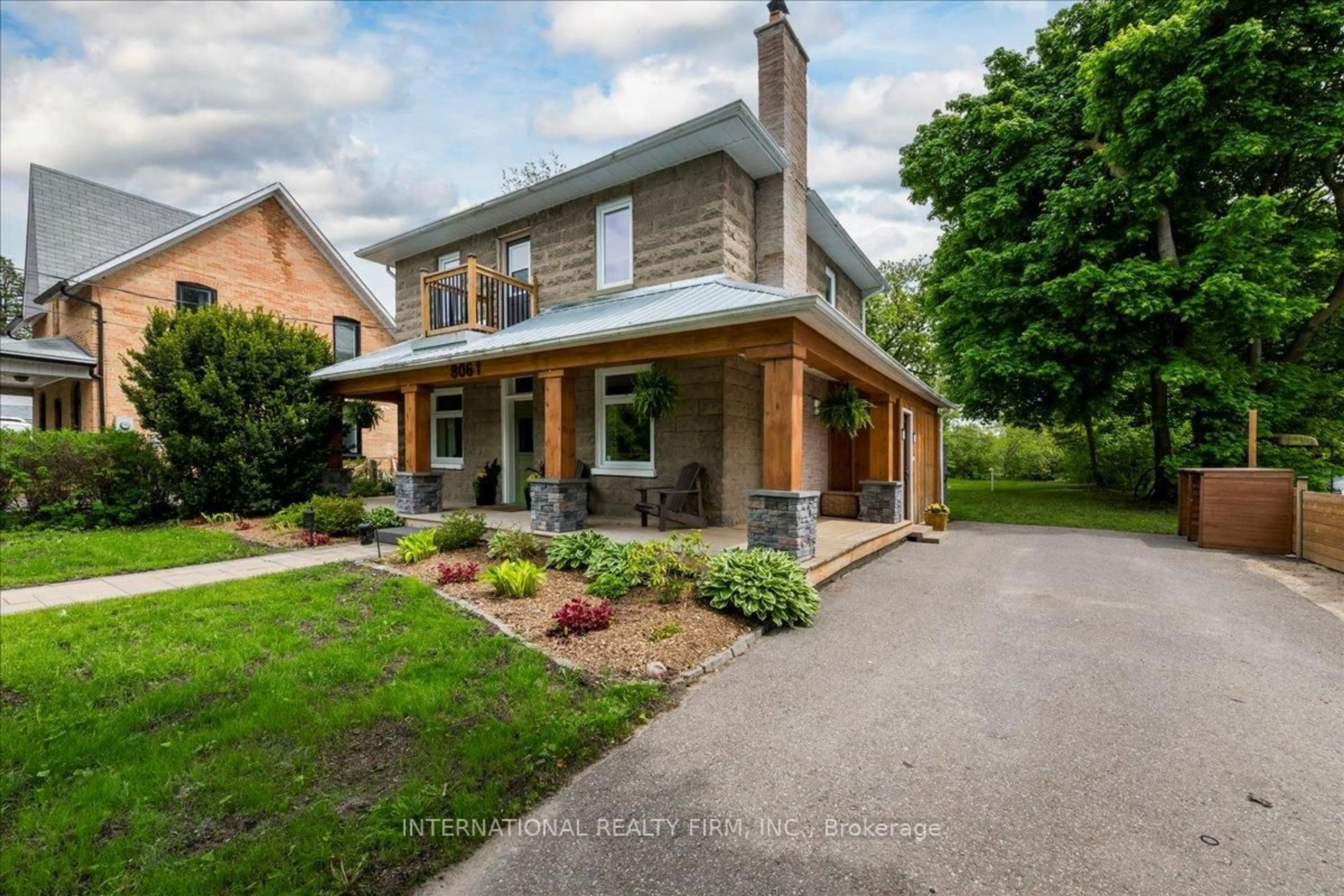 Home with brick exterior material, street for 8061 Main St, Adjala-Tosorontio Ontario L0M 1J0