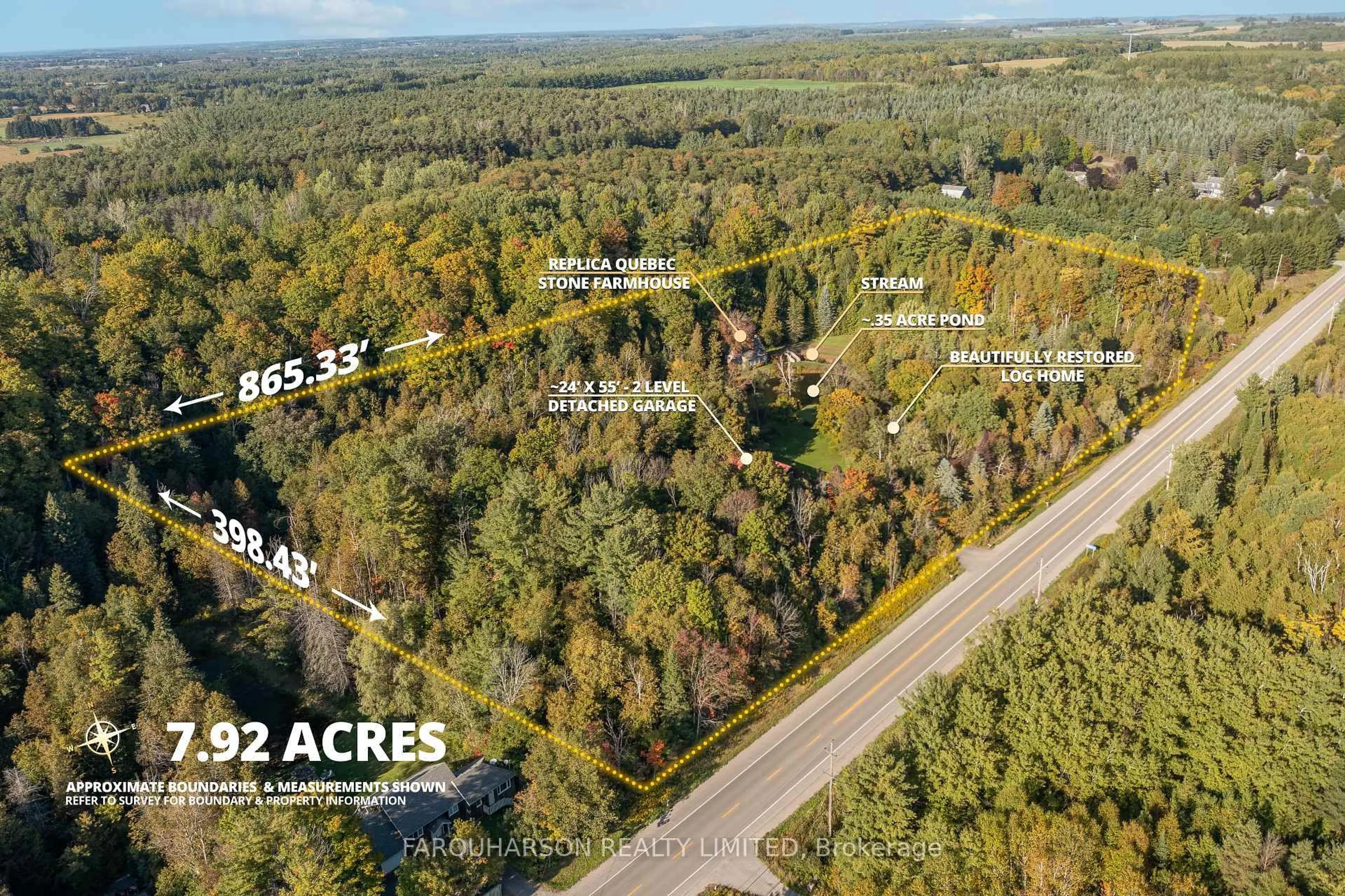 A pic from outside/outdoor area/front of a property/back of a property/a pic from drone, forest/trees view for 382 Regional Rd 8 Rd, Uxbridge Ontario L9P 1R1