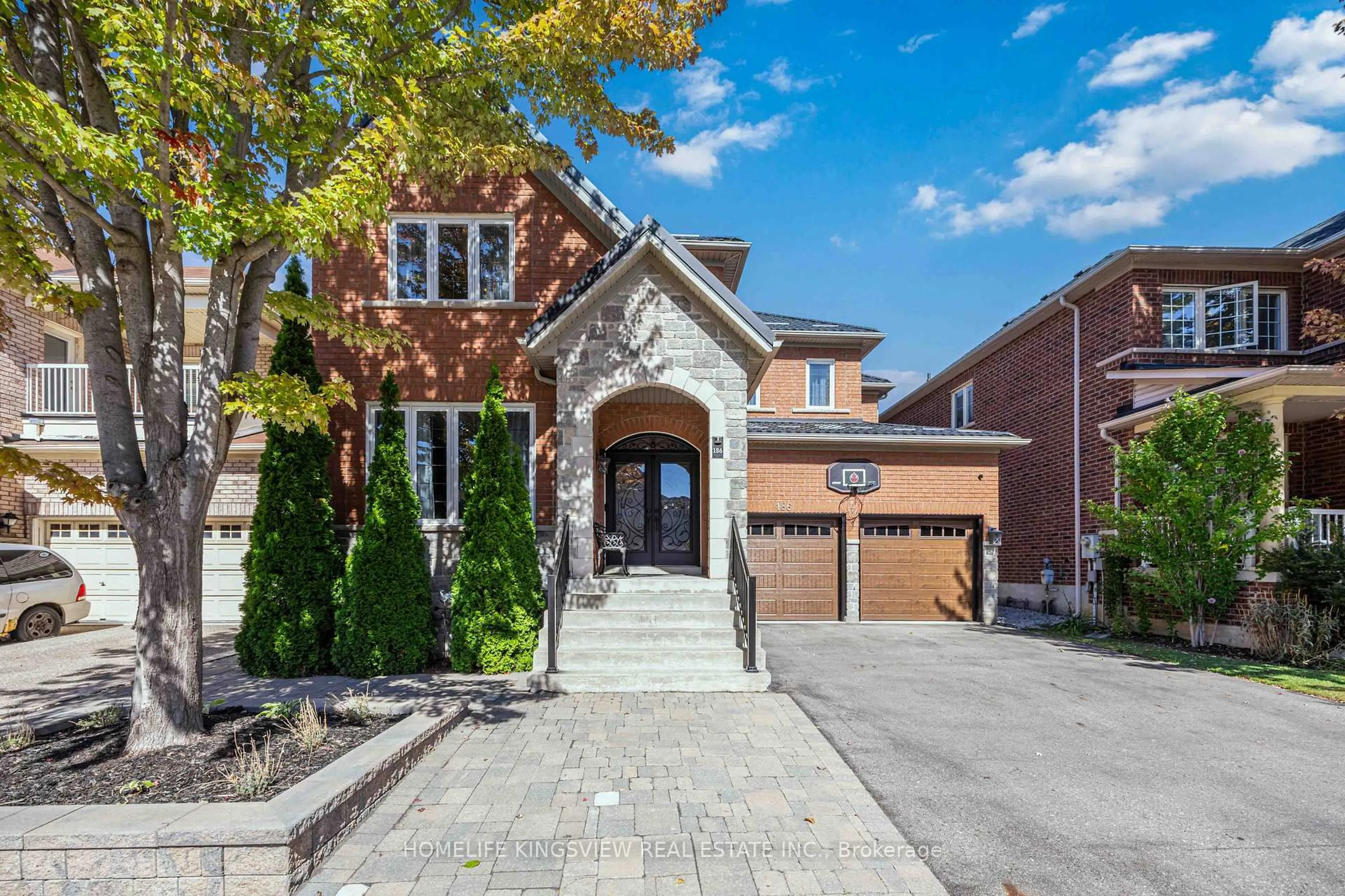 Home with brick exterior material, street for 186 Saint Francis Ave, Vaughan Ontario L4H 3E4