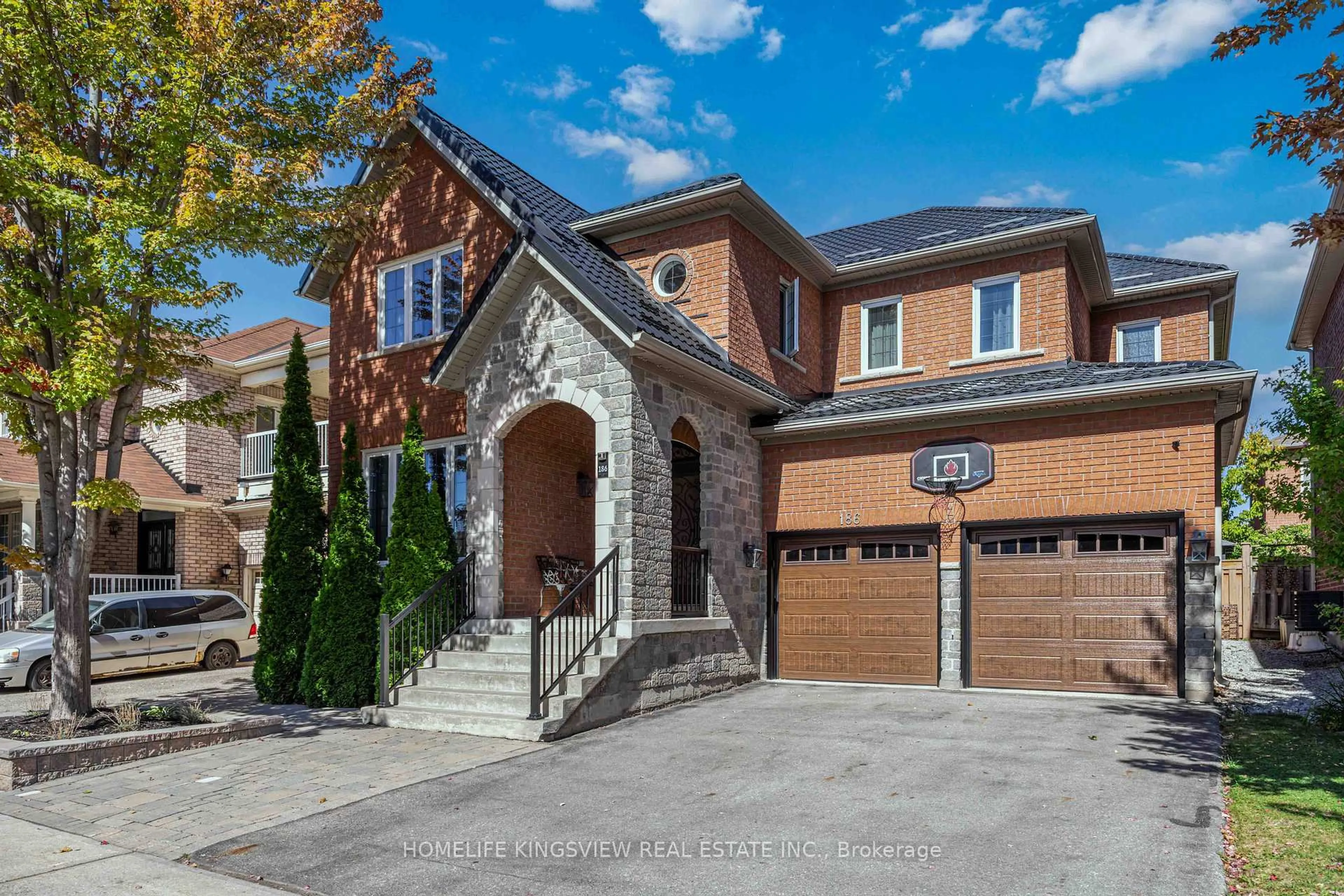 Home with brick exterior material, street for 186 Saint Francis Ave, Vaughan Ontario L4H 3E4