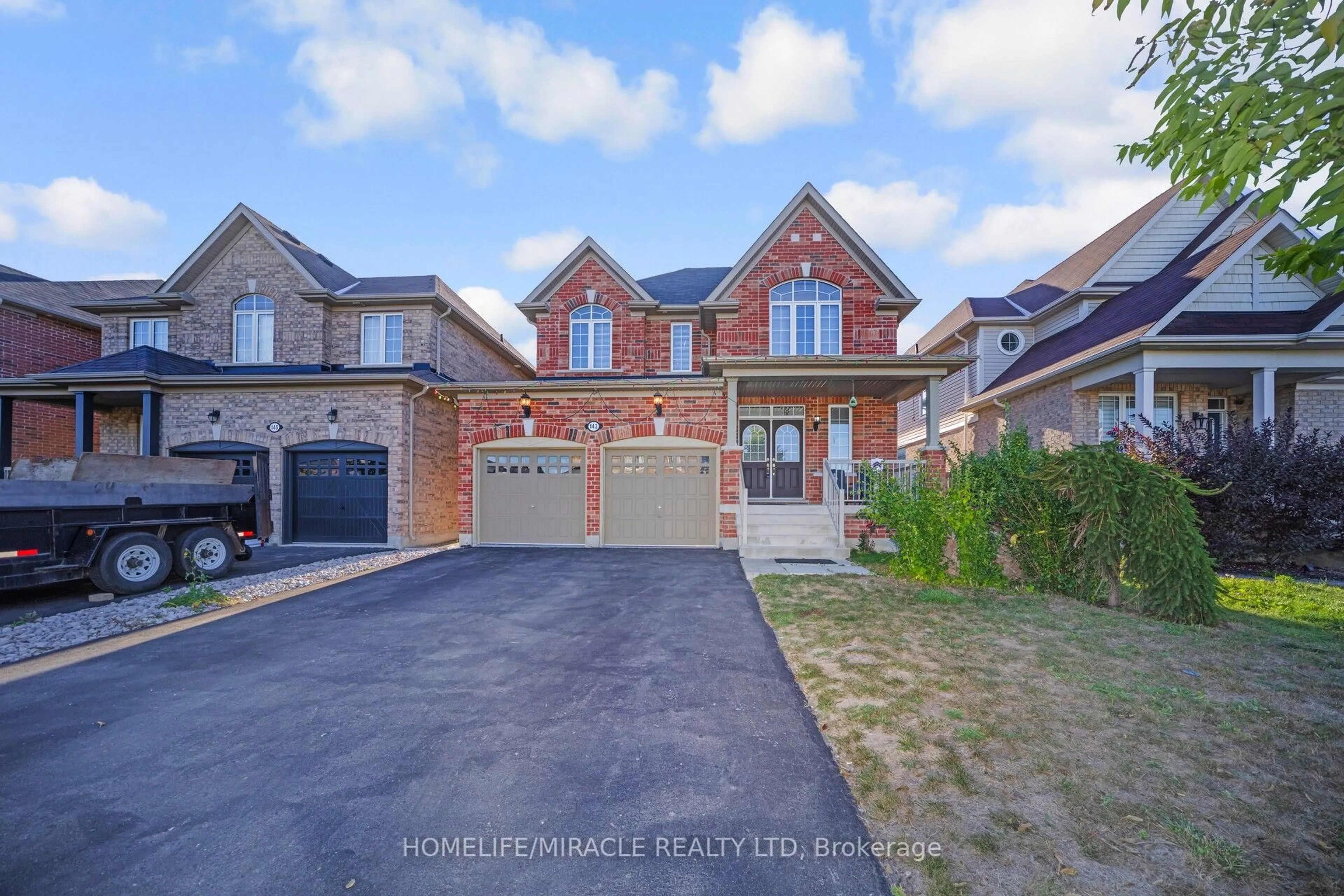 Home with brick exterior material, street for 143 Mcgahey St, New Tecumseth Ontario L0G 1W0