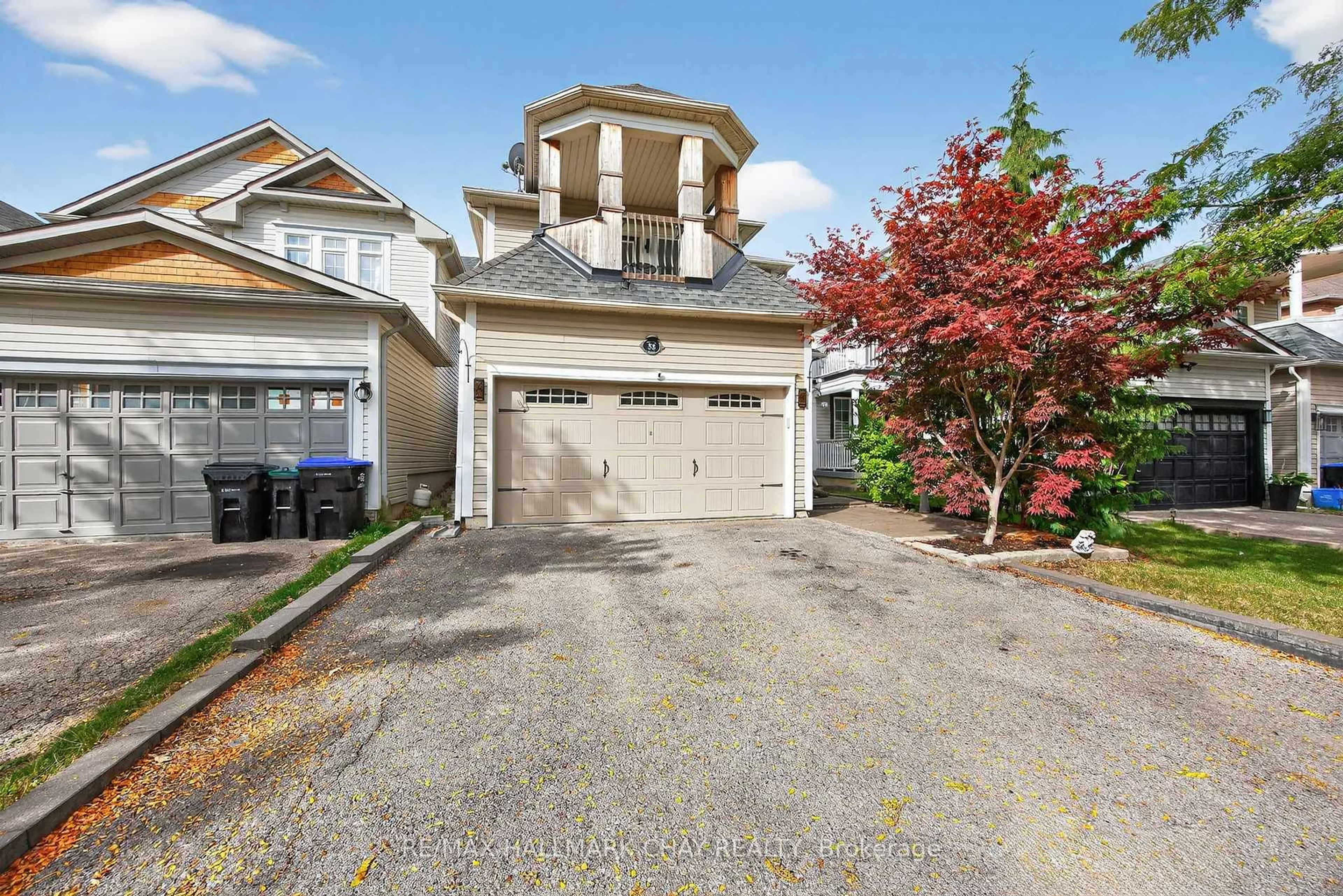 A pic from outside/outdoor area/front of a property/back of a property/a pic from drone, street for 58 McCurdy Dr, New Tecumseth Ontario L0G 1W0