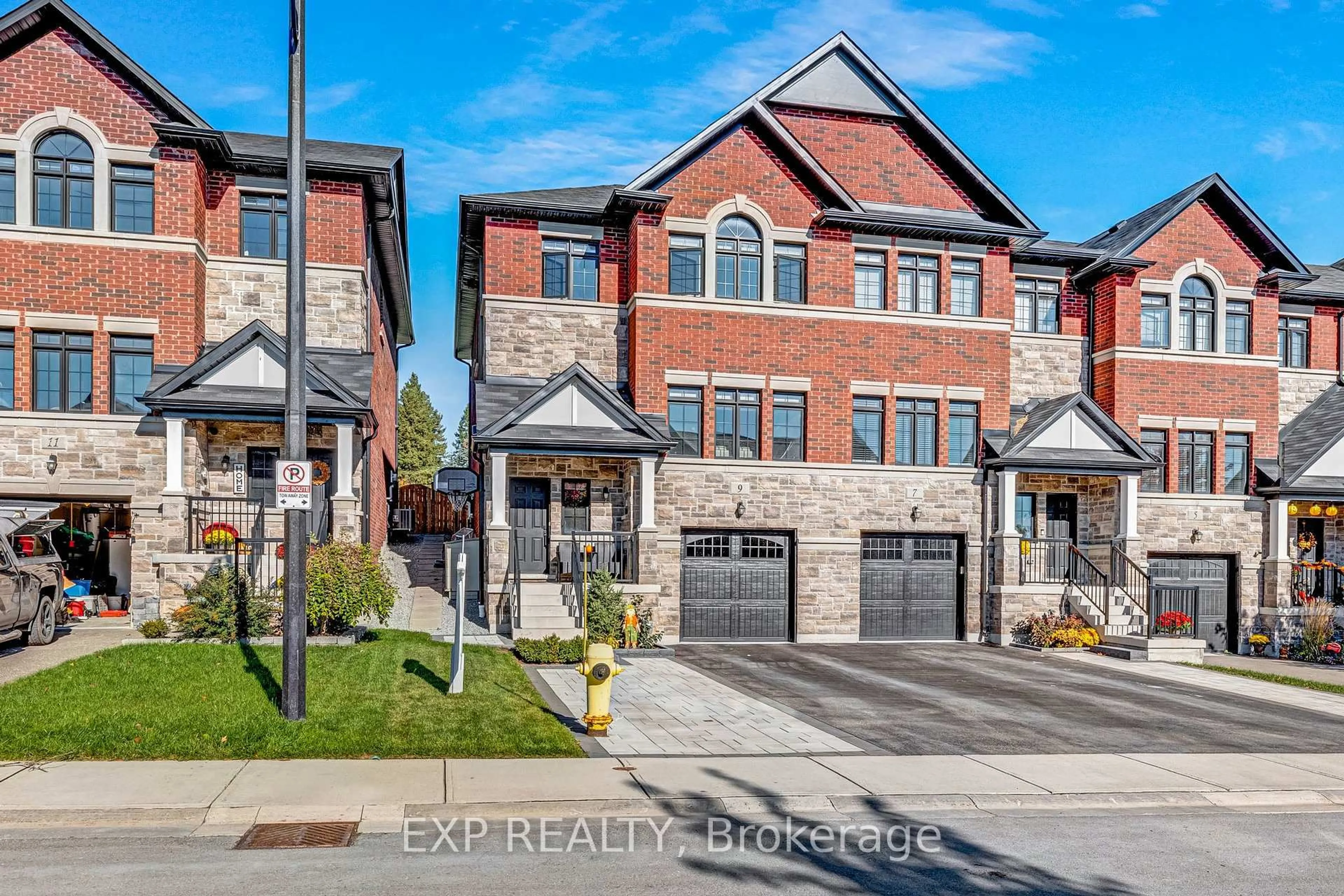 Home with brick exterior material, street for 9 Gord Matthews Way, Uxbridge Ontario L9P 0E9