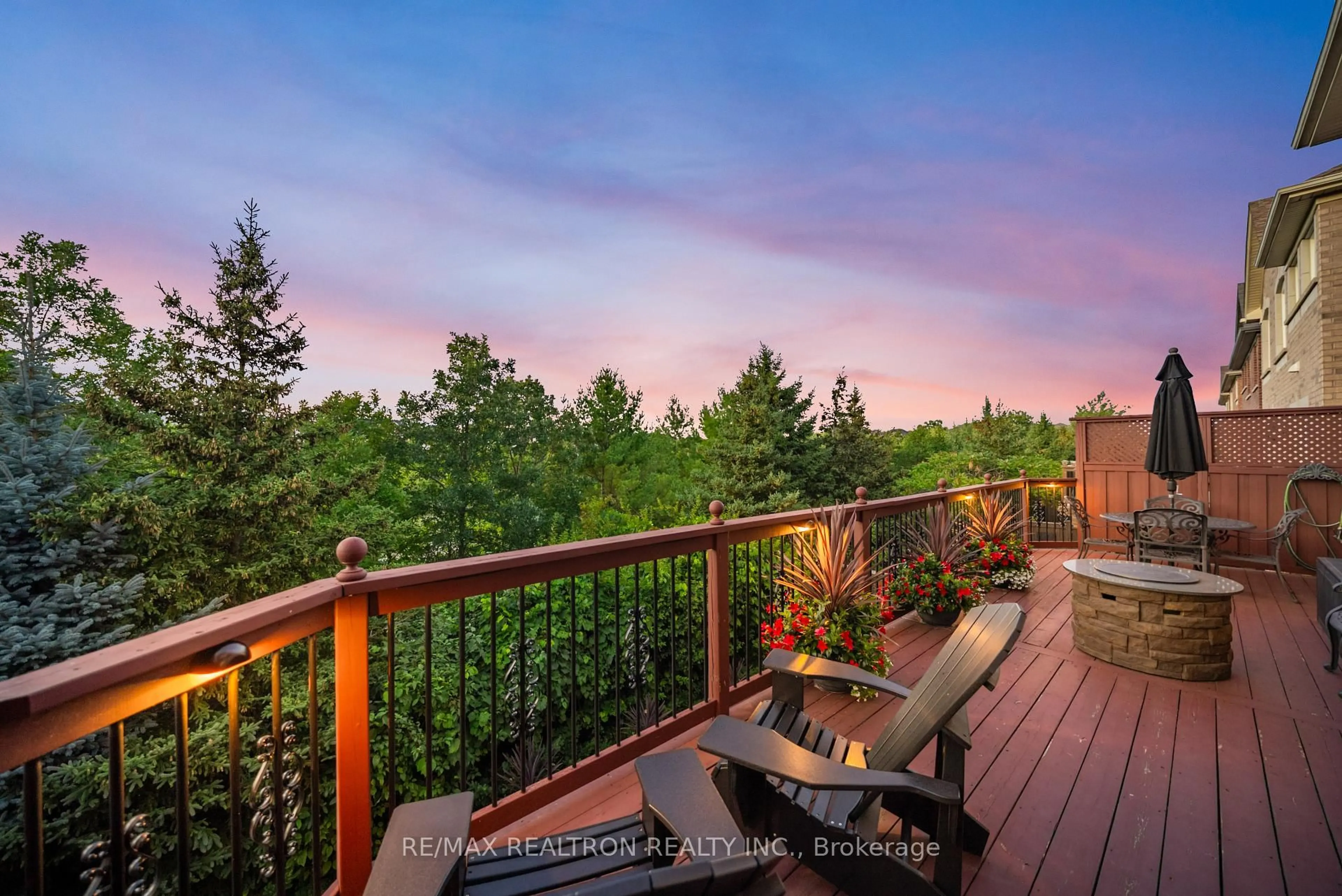 Patio, forest/trees view for 93 Timna Cres, Vaughan Ontario L6A 4L7