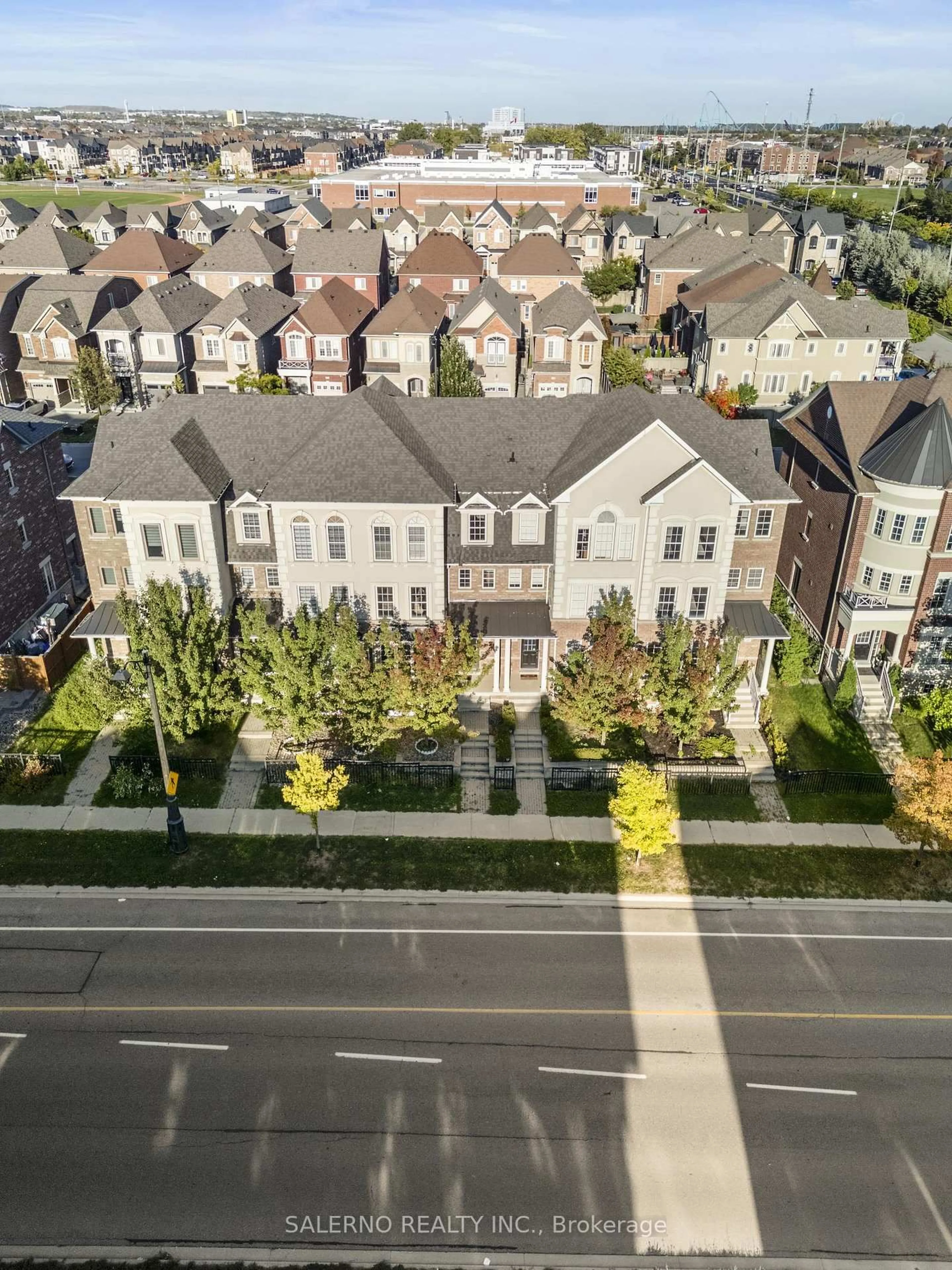 A pic from outside/outdoor area/front of a property/back of a property/a pic from drone, street for 17 Poetry Dr, Vaughan Ontario L4H 3P8