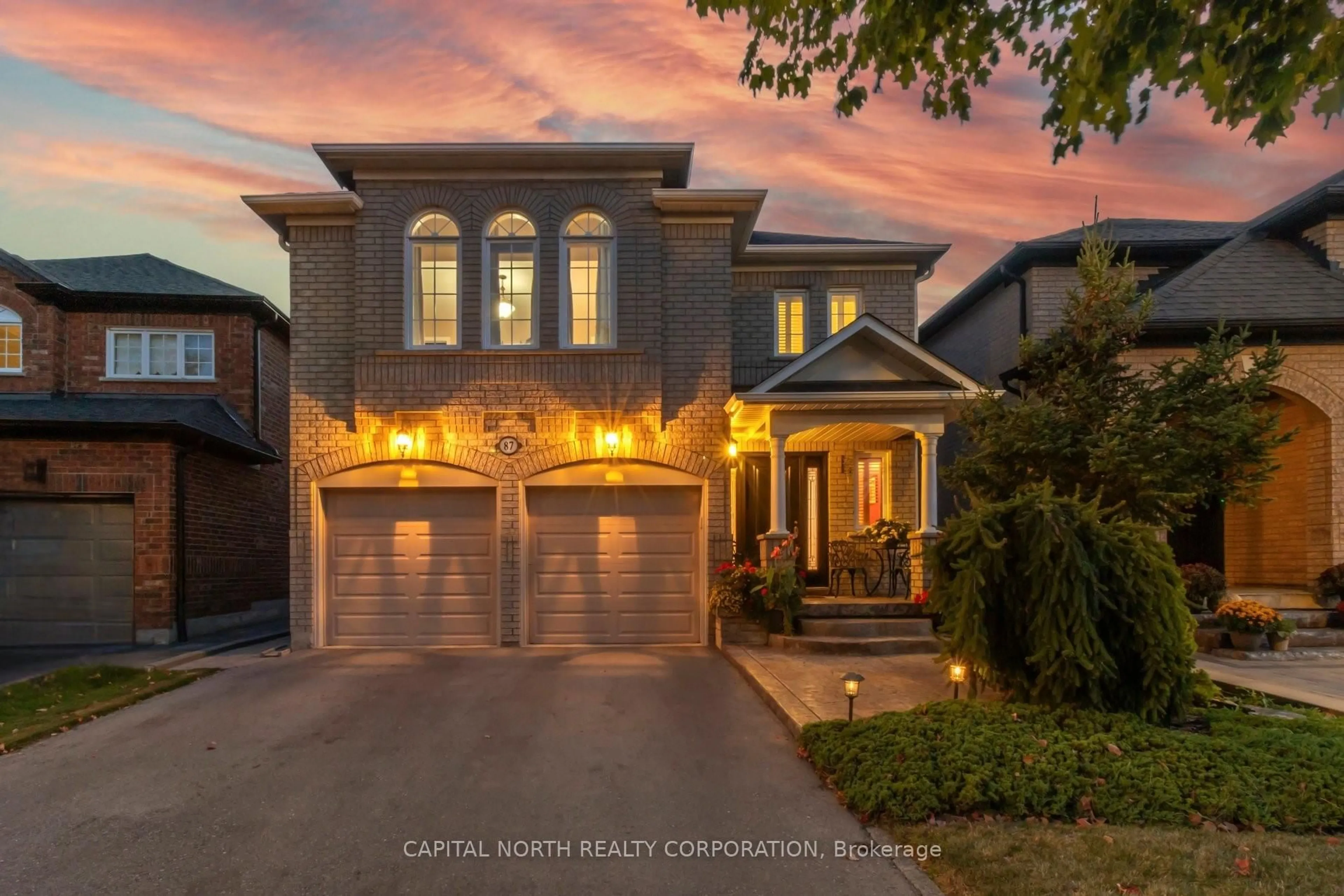 Home with brick exterior material, street for 87 MONDAVI Rd, Vaughan Ontario L4H 1L8