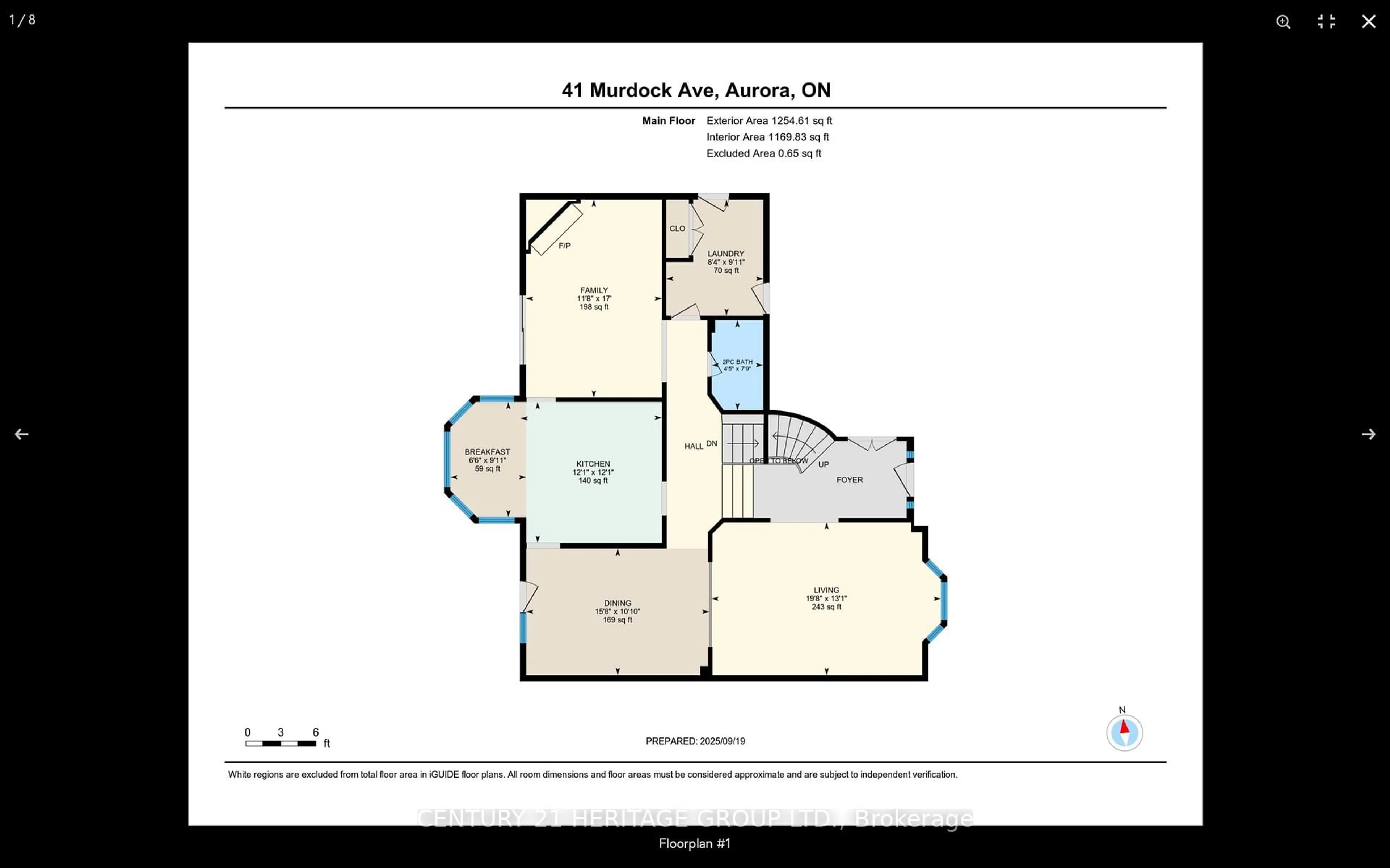 Floor plan for 41 Murdock Ave, Aurora Ontario L4G 5E7