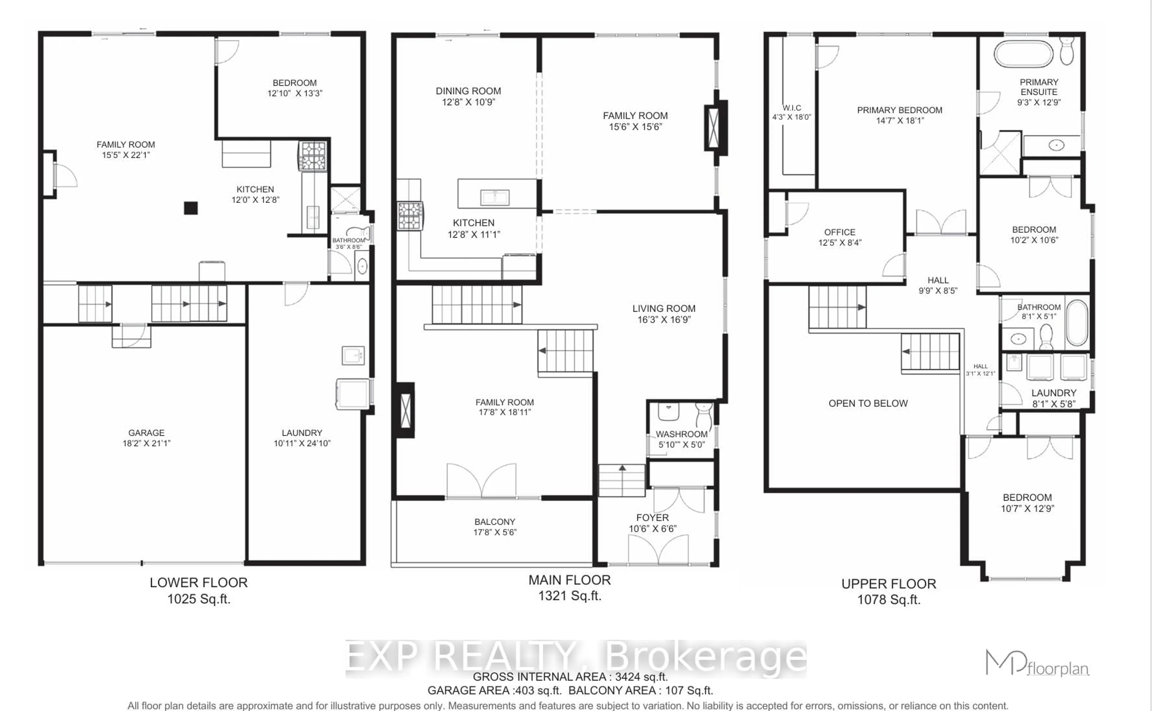Floor plan for 33 Charlotte Abby Dr, East Gwillimbury Ontario L9N 0T1