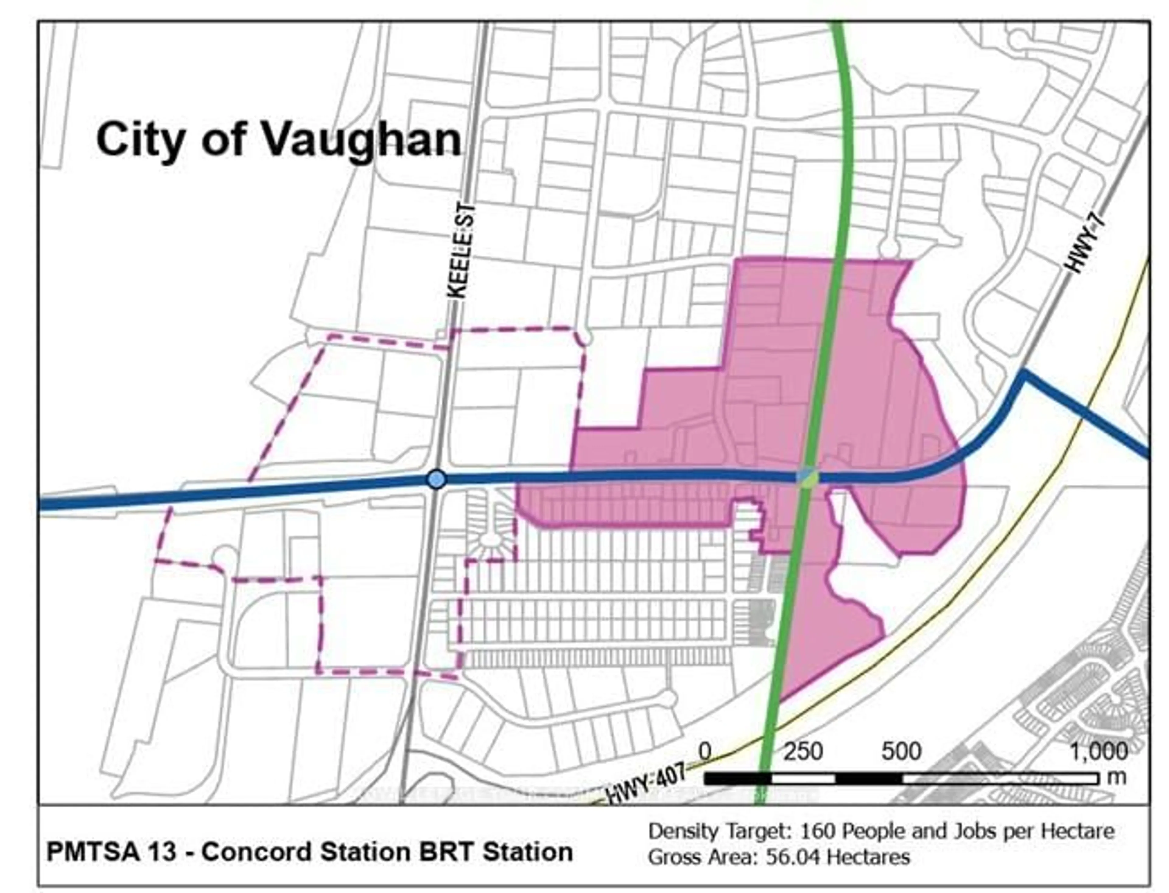 Picture of a map for 8 Hillside Ave, Vaughan Ontario L4K 1X1