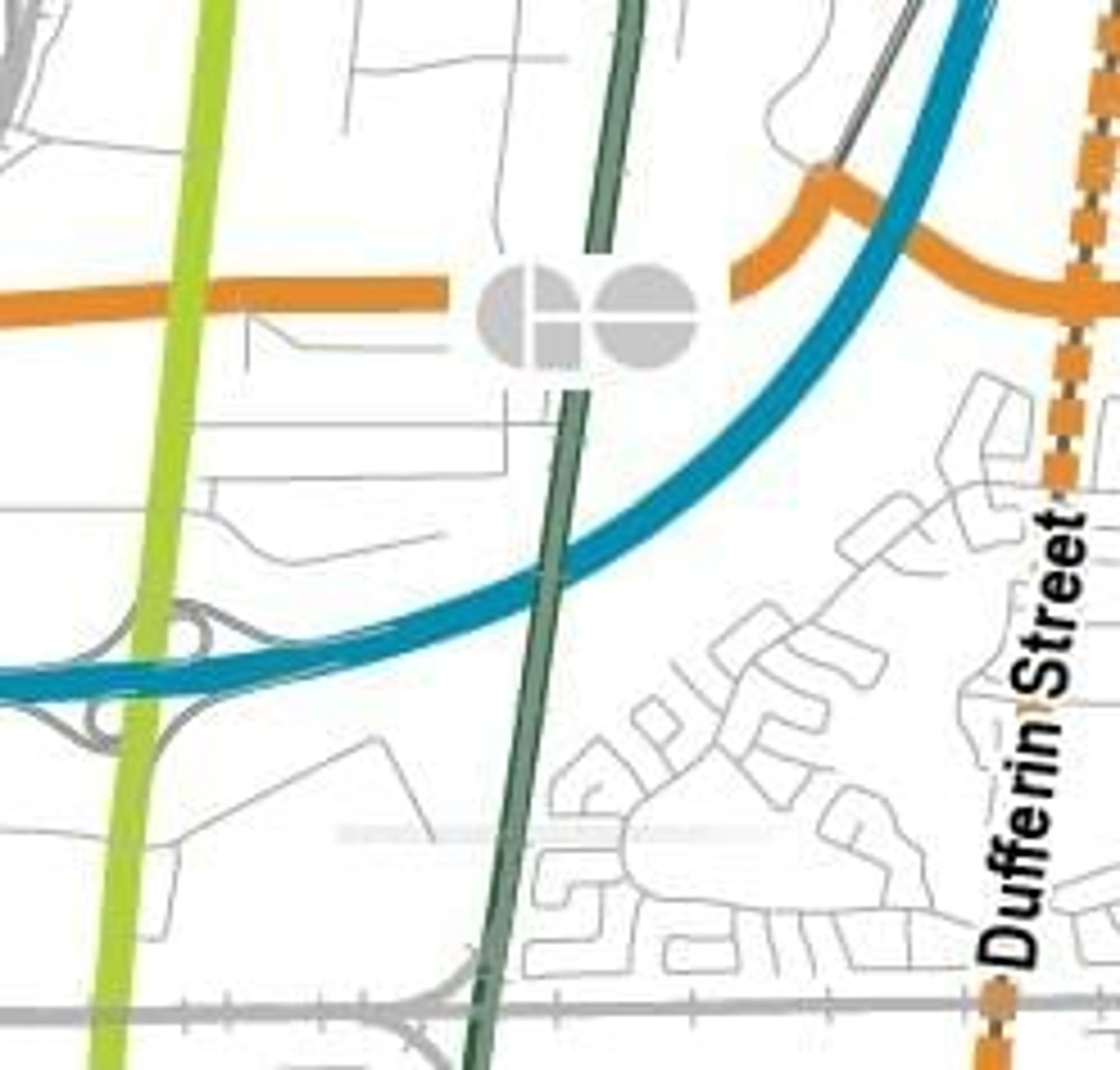Picture of a map for 8 Hillside Ave, Vaughan Ontario L4K 1X1