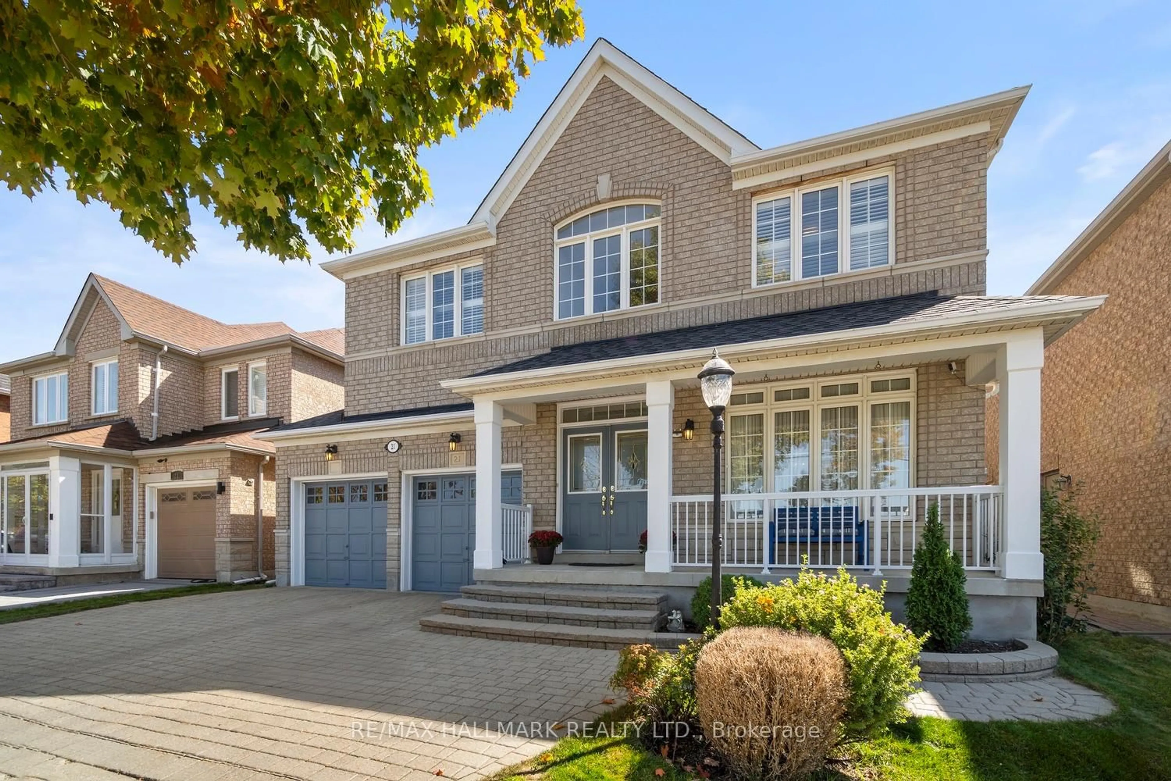 Home with brick exterior material, street for 21 Courtfield Cres, Markham Ontario L6C 2R8