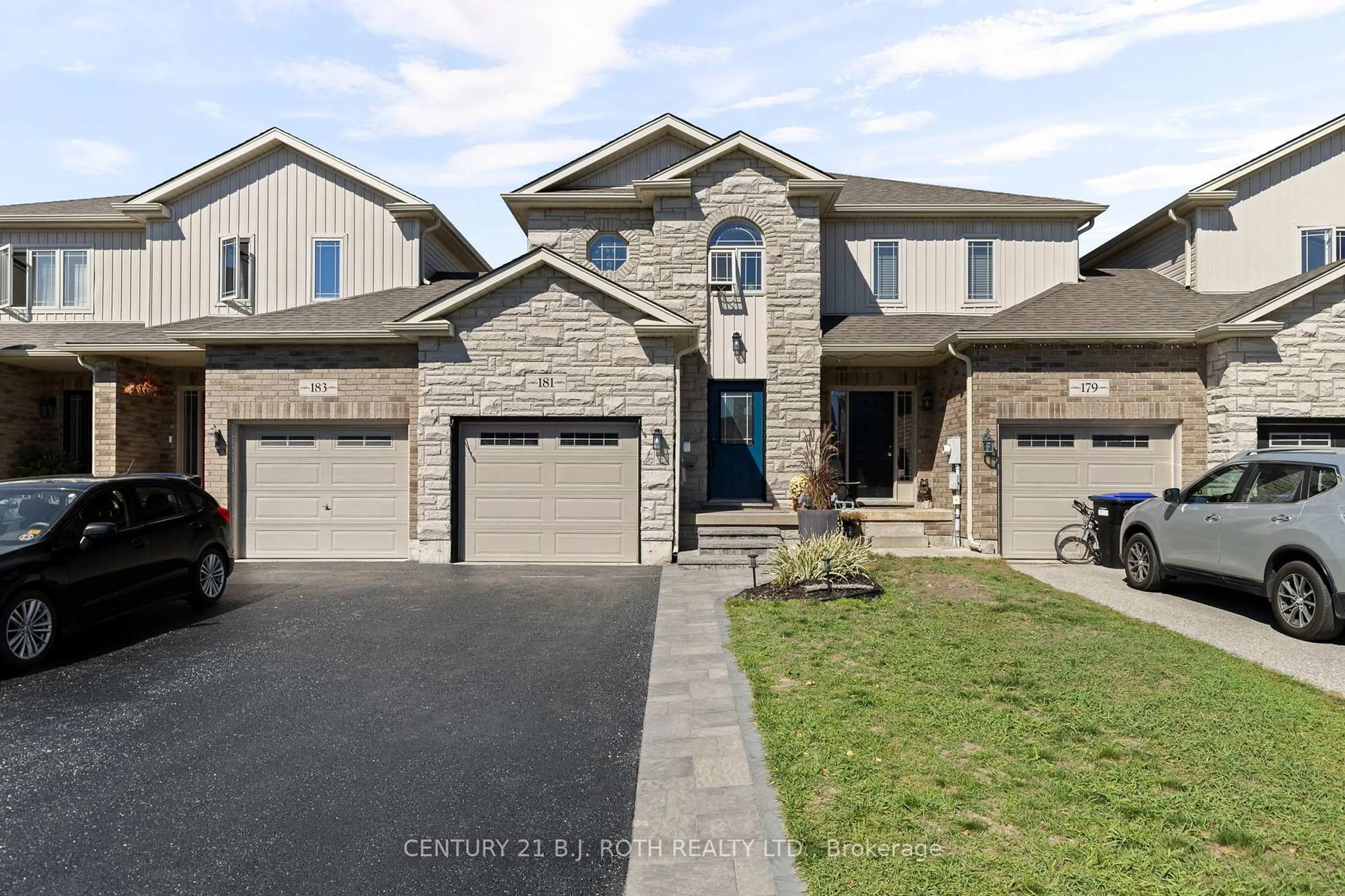 Home with brick exterior material, street for 181 BANTING Cres, Essa Ontario L0M 1B6