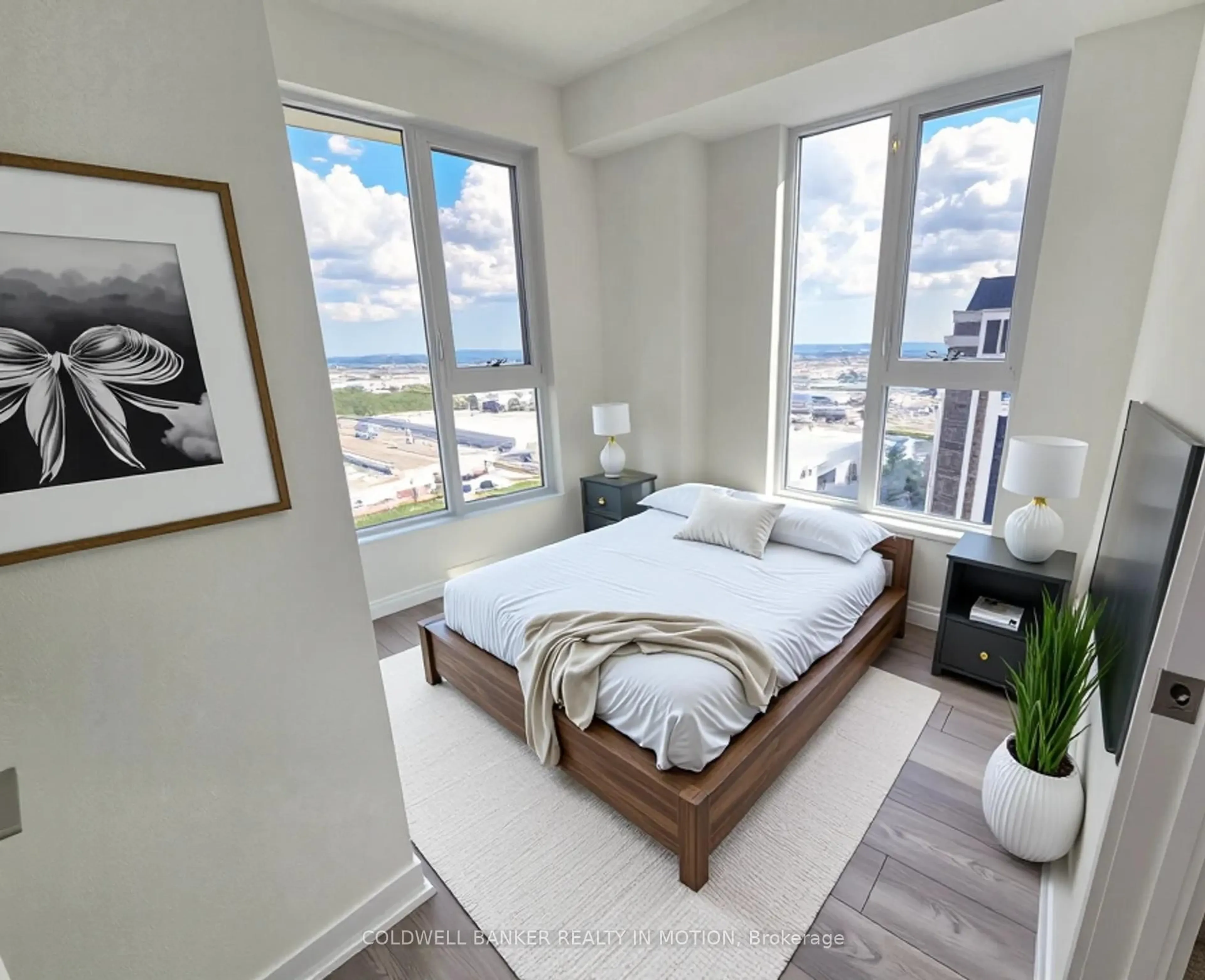 Bedroom with bed, unknown for 10 Abeja St #2418, Vaughan Ontario L4K 0R4