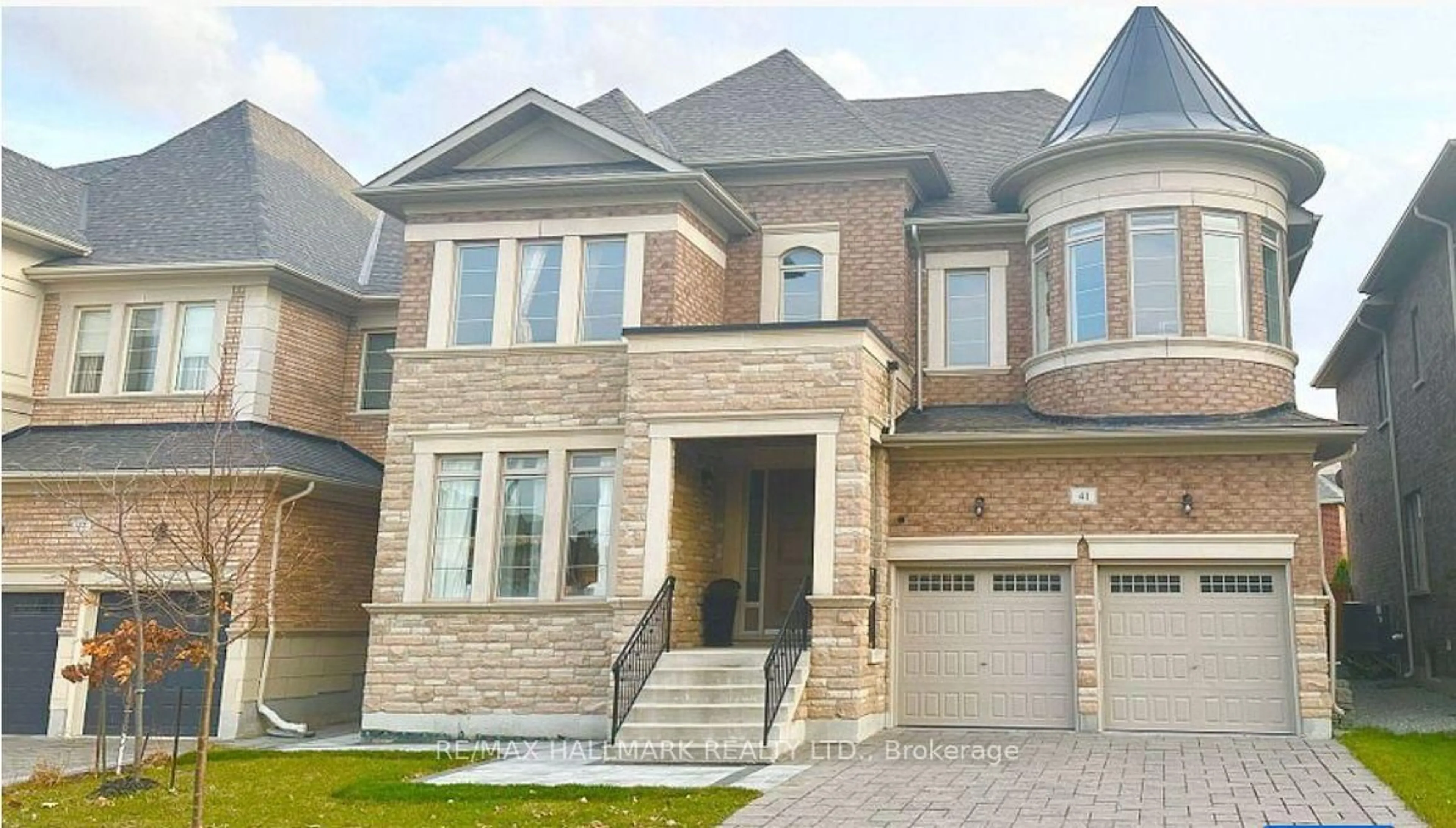 Home with brick exterior material, street for 41 Glen Abbey Tr, Vaughan Ontario L4H 3X7