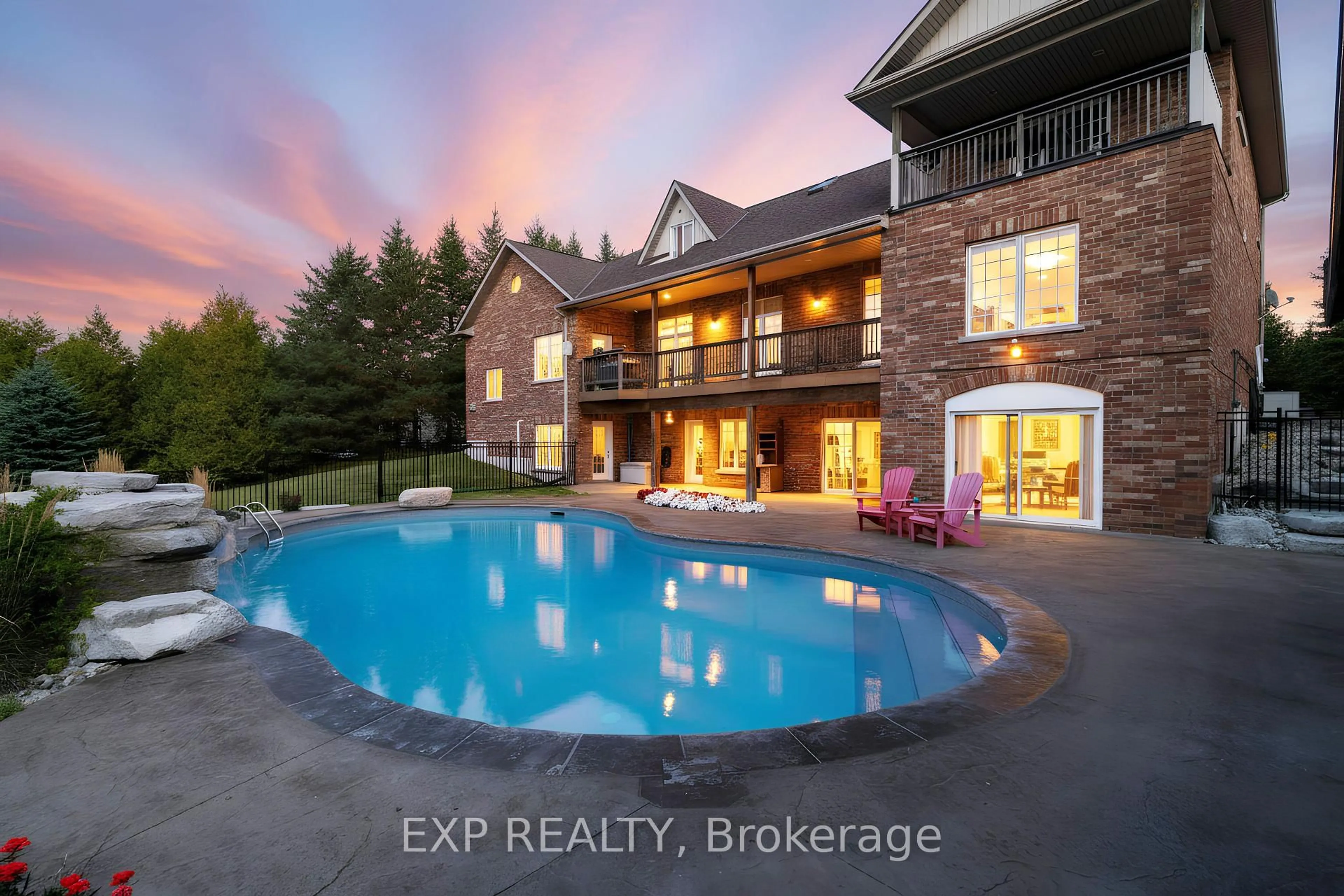 A pic from outside/outdoor area/front of a property/back of a property/a pic from drone, water/lake/river/ocean view for 18 Acton Rd, Uxbridge Ontario L0C 1H0