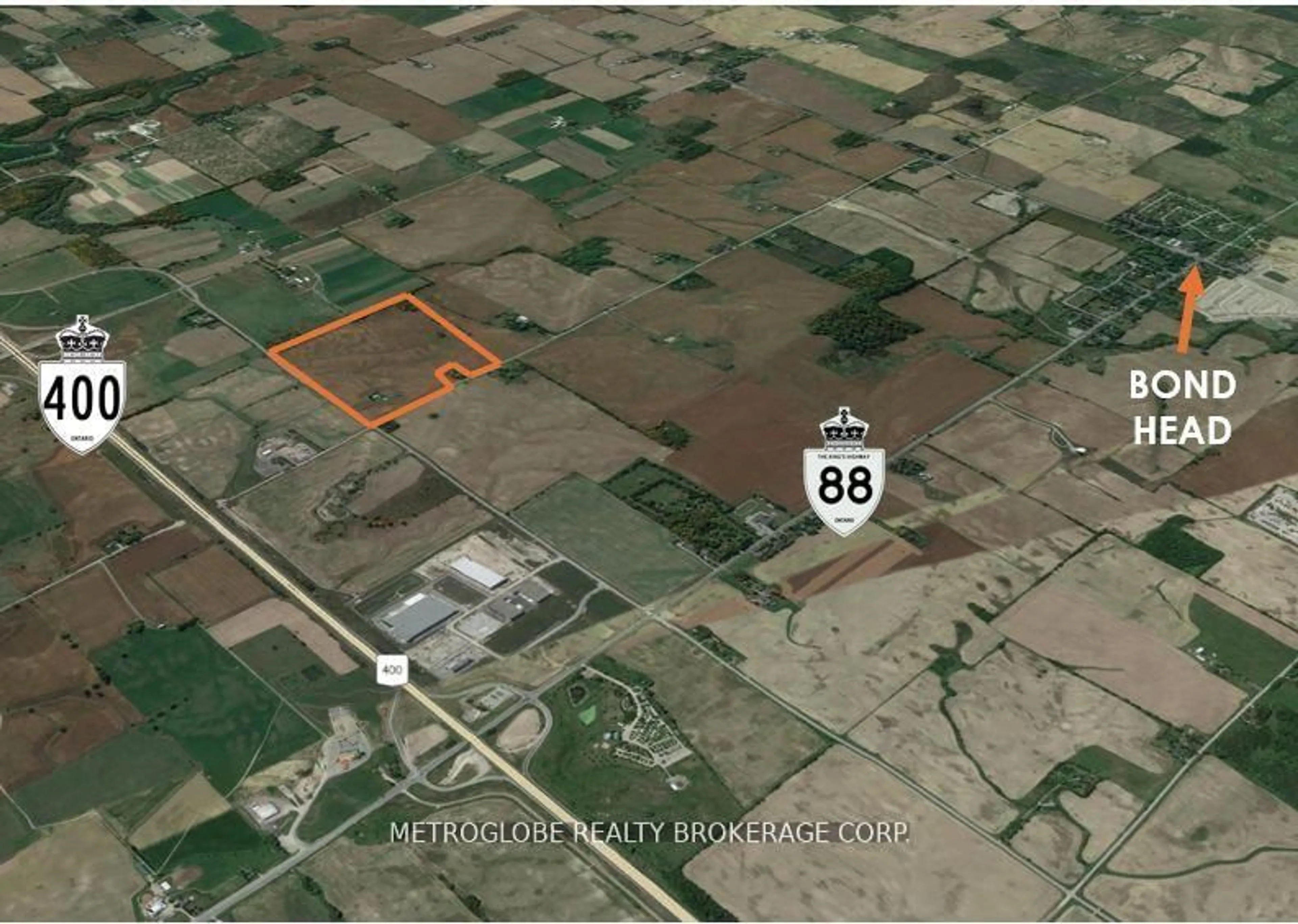 Picture of a map for 2352 Fifth Sdrd, Bradford West Gwillimbury Ontario L3Z 2J7