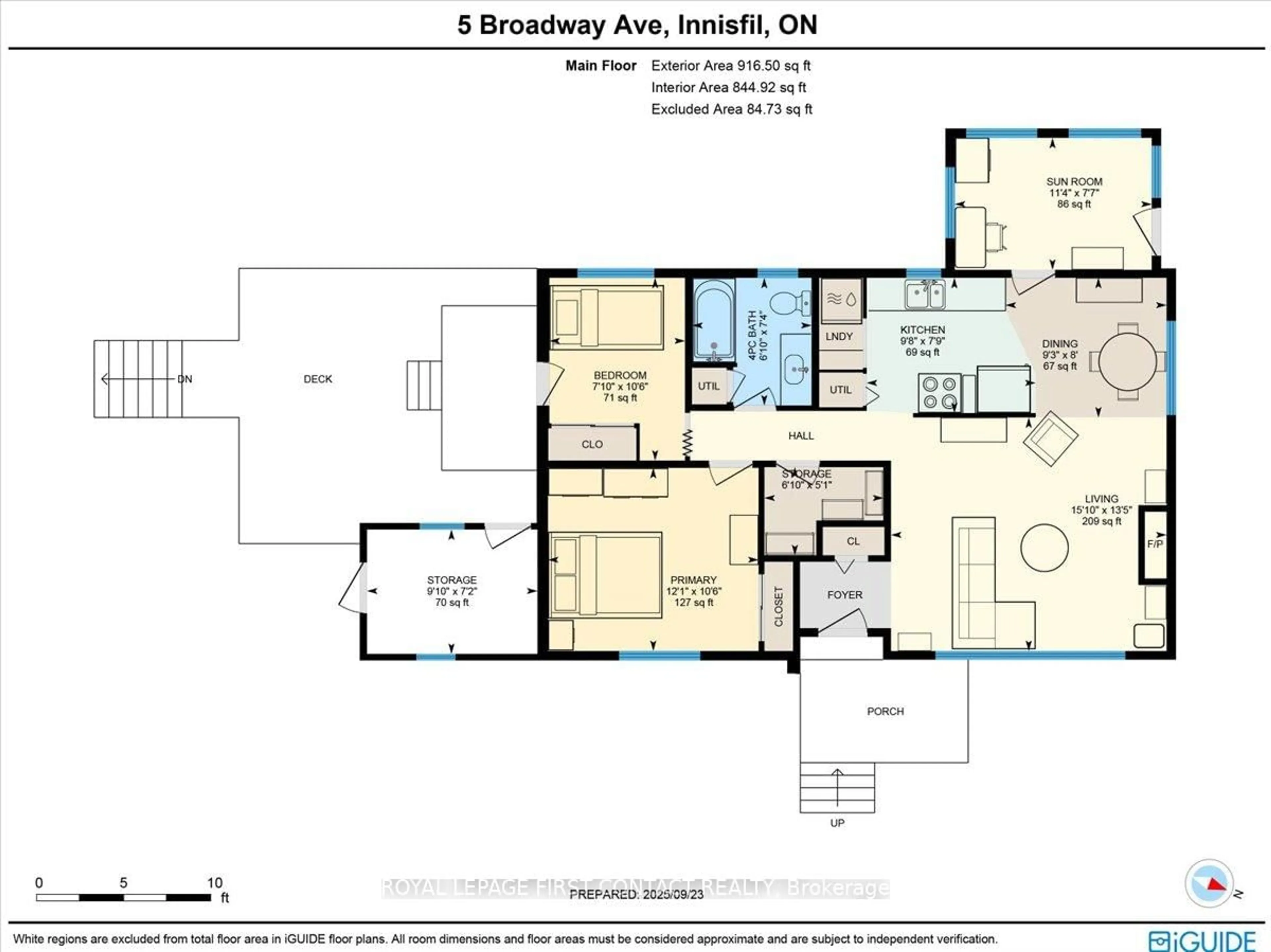 Floor plan for 5 Broadway Ave, Innisfil Ontario L9S 1M9