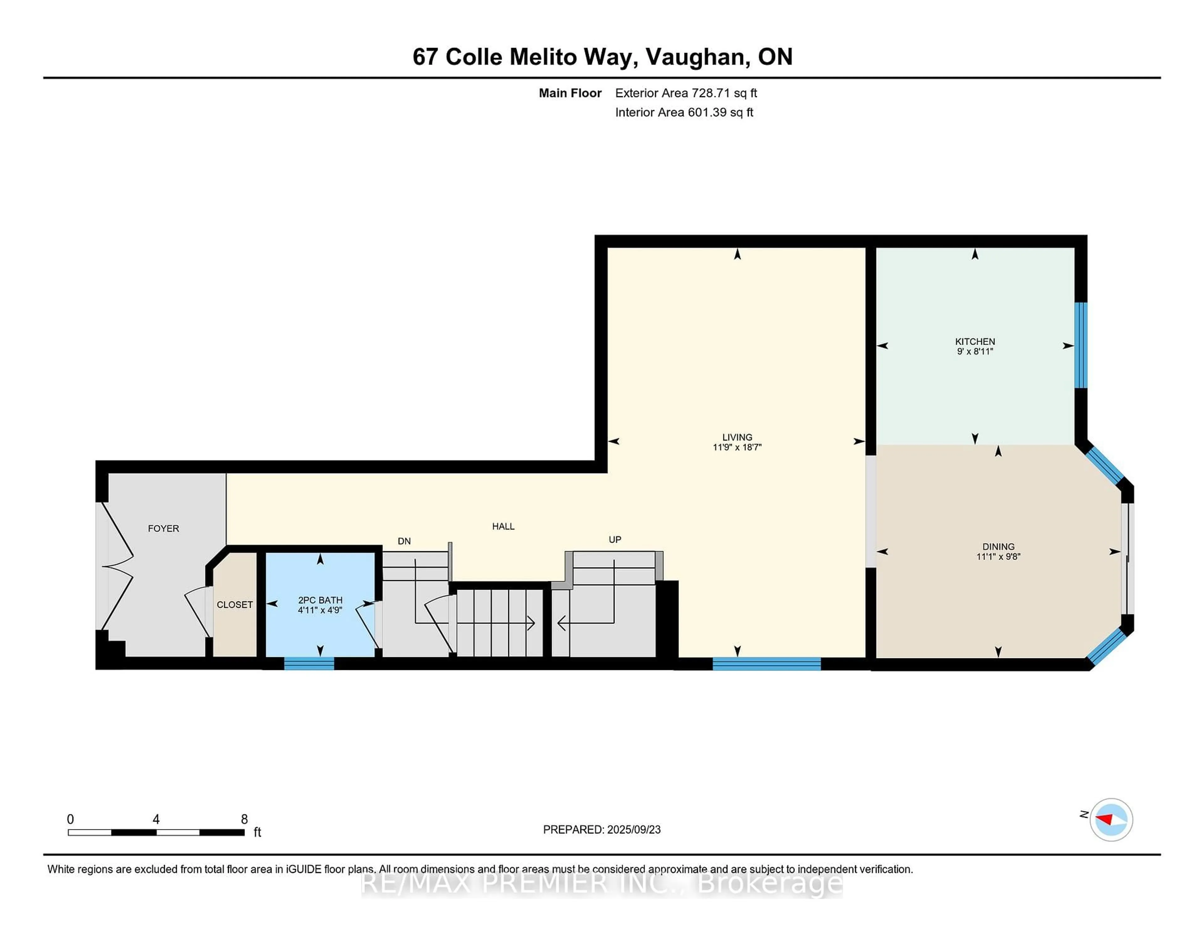 Floor plan for 67 Colle Melito Way, Vaughan Ontario L4H 1M4