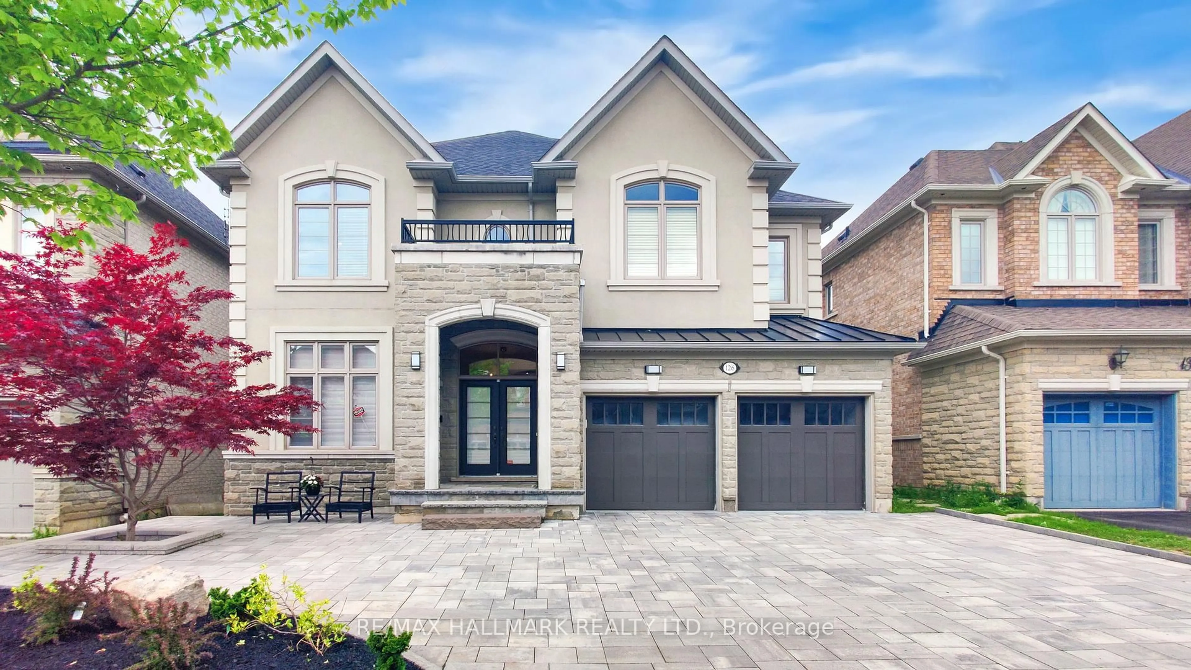 Home with brick exterior material, street for 126 Sir Stevens Dr, Vaughan Ontario L6A 0G6
