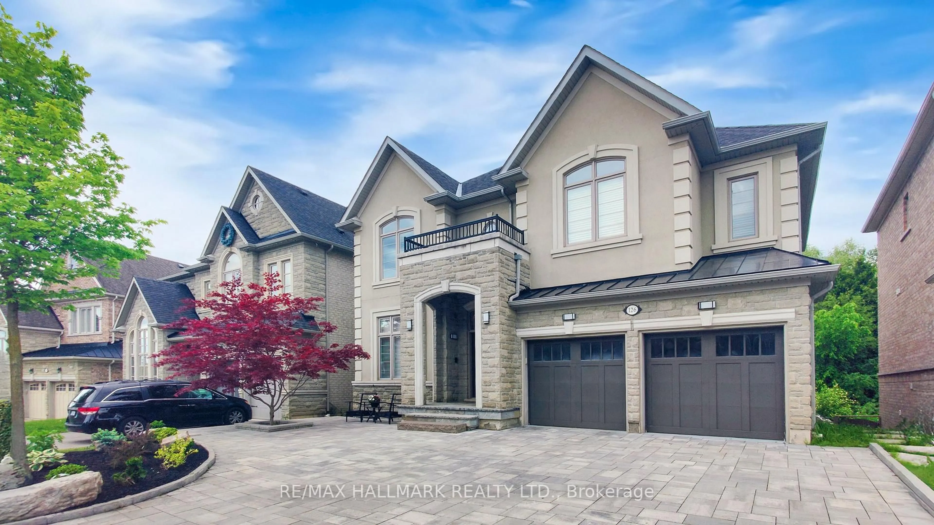 Home with brick exterior material, street for 126 Sir Stevens Dr, Vaughan Ontario L6A 0G6