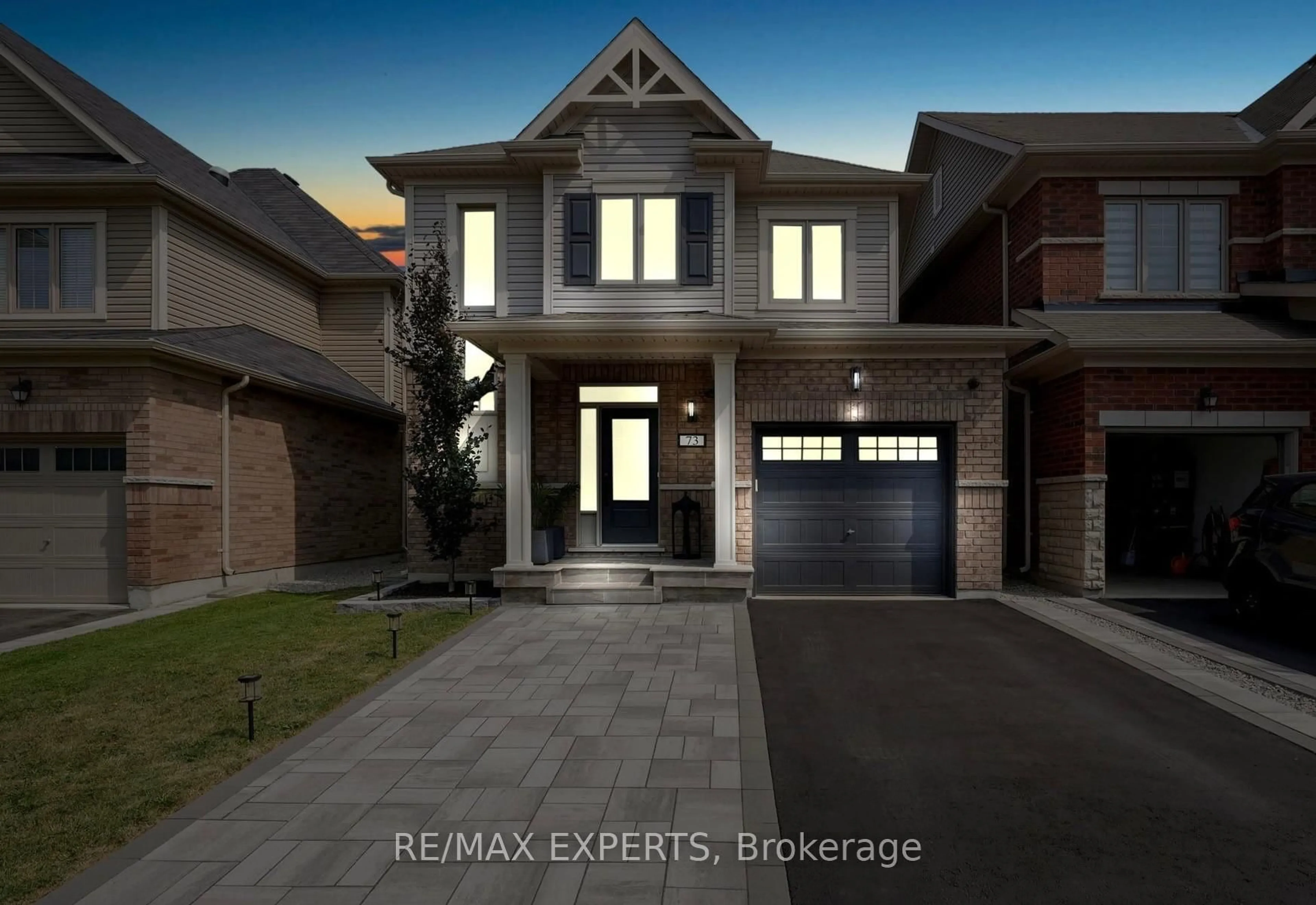 Home with brick exterior material, street for 73 Donnan Dr, New Tecumseth Ontario L0G 1W0
