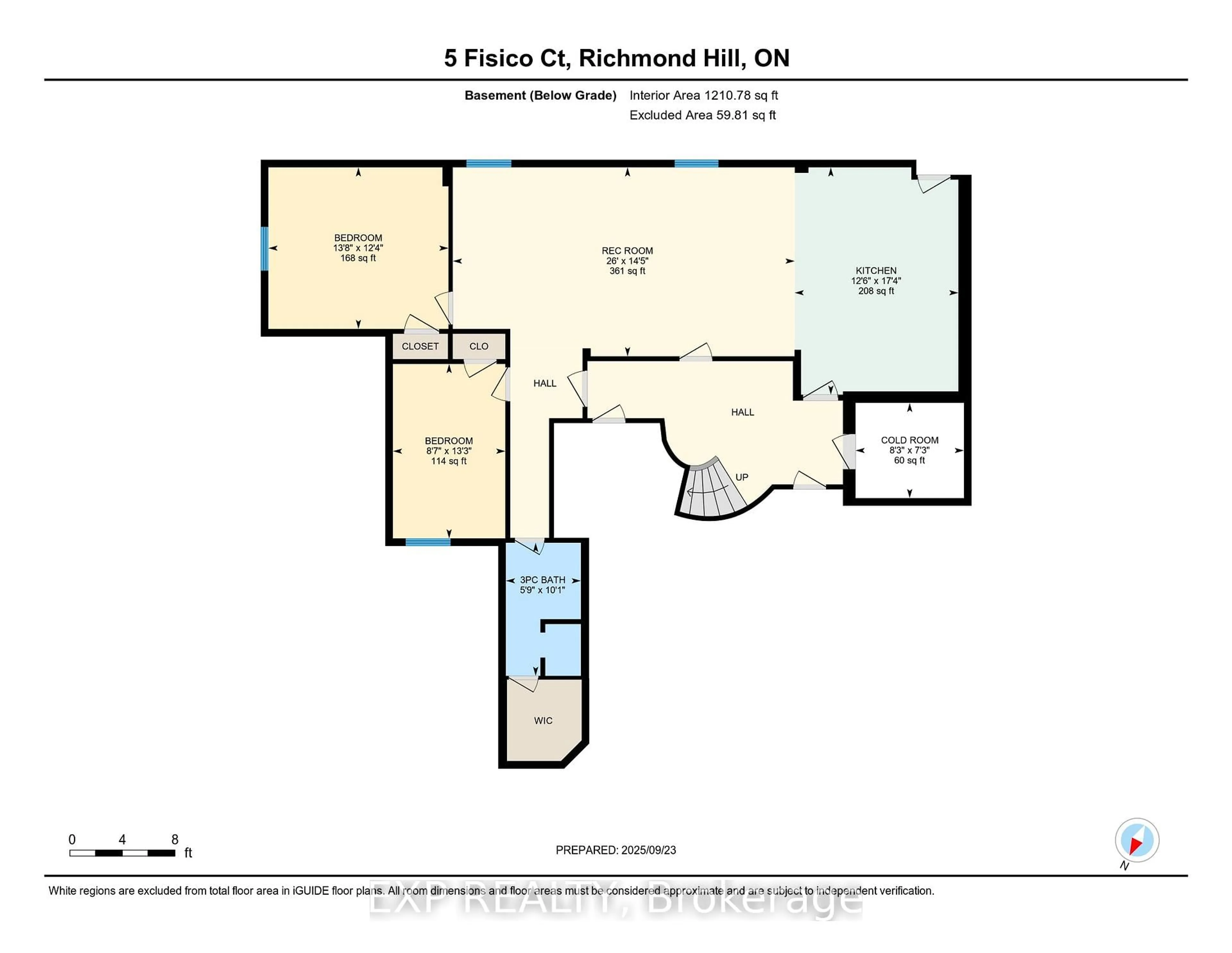 Floor plan for 5 Fisico Crt, Richmond Hill Ontario L4B 3Z2
