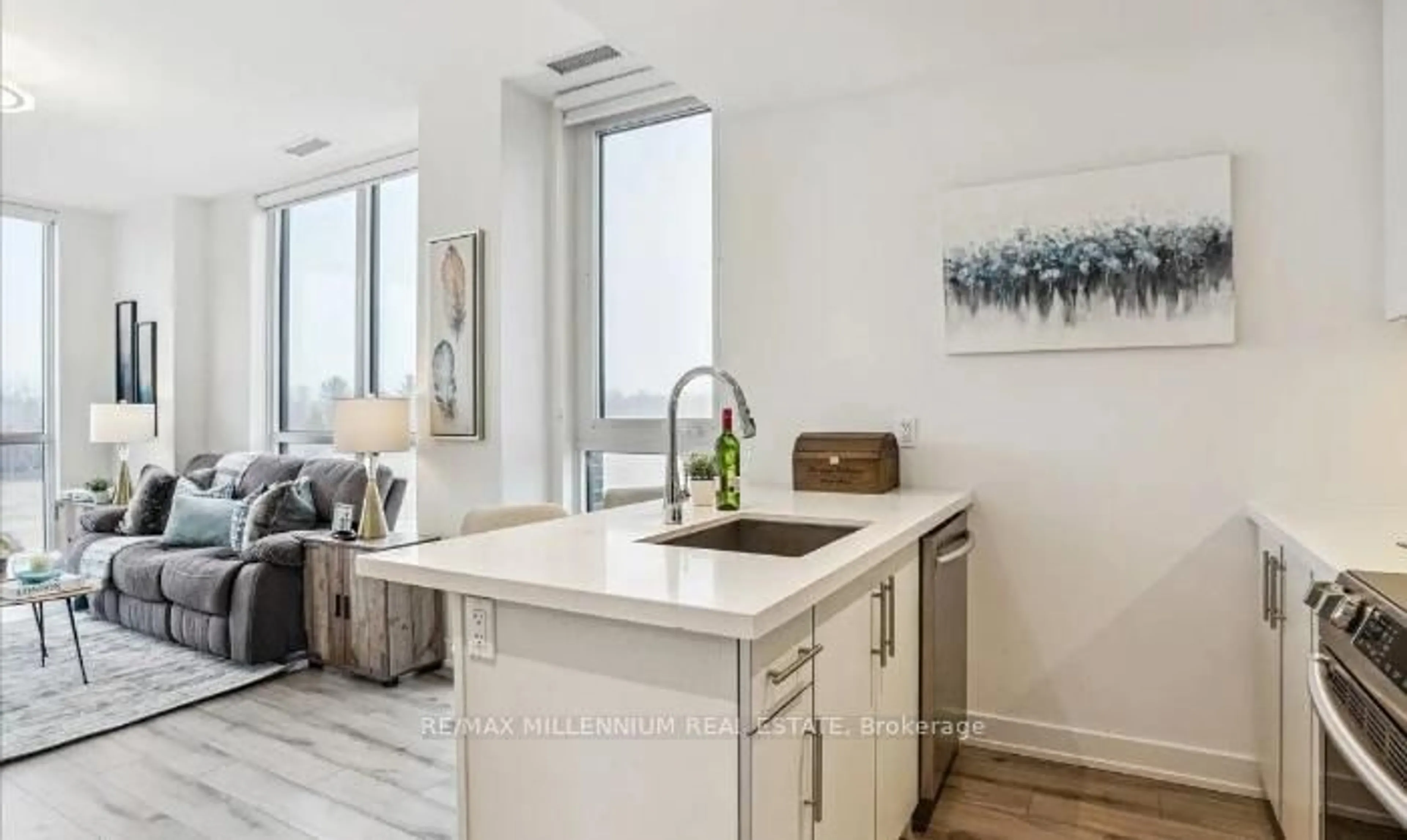 Open concept kitchen, unknown for 375 Sea Ray Ave #410, Innisfil Ontario L9S 0N9