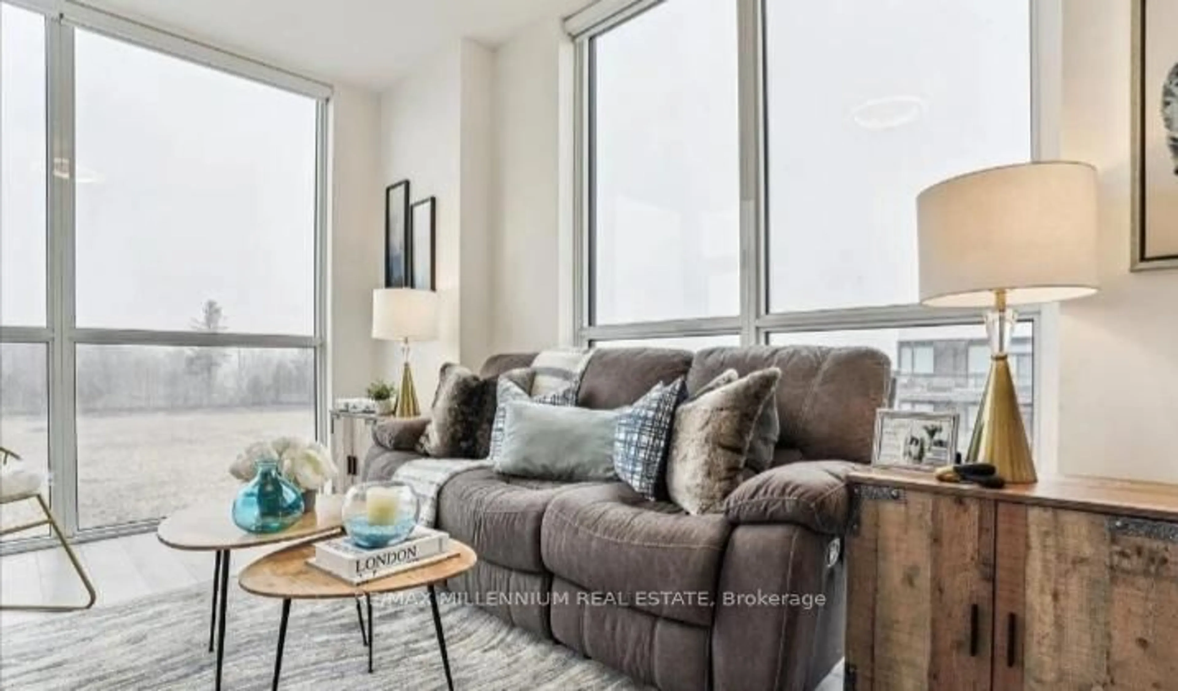 Living room with furniture, unknown for 375 Sea Ray Ave #410, Innisfil Ontario L9S 0N9