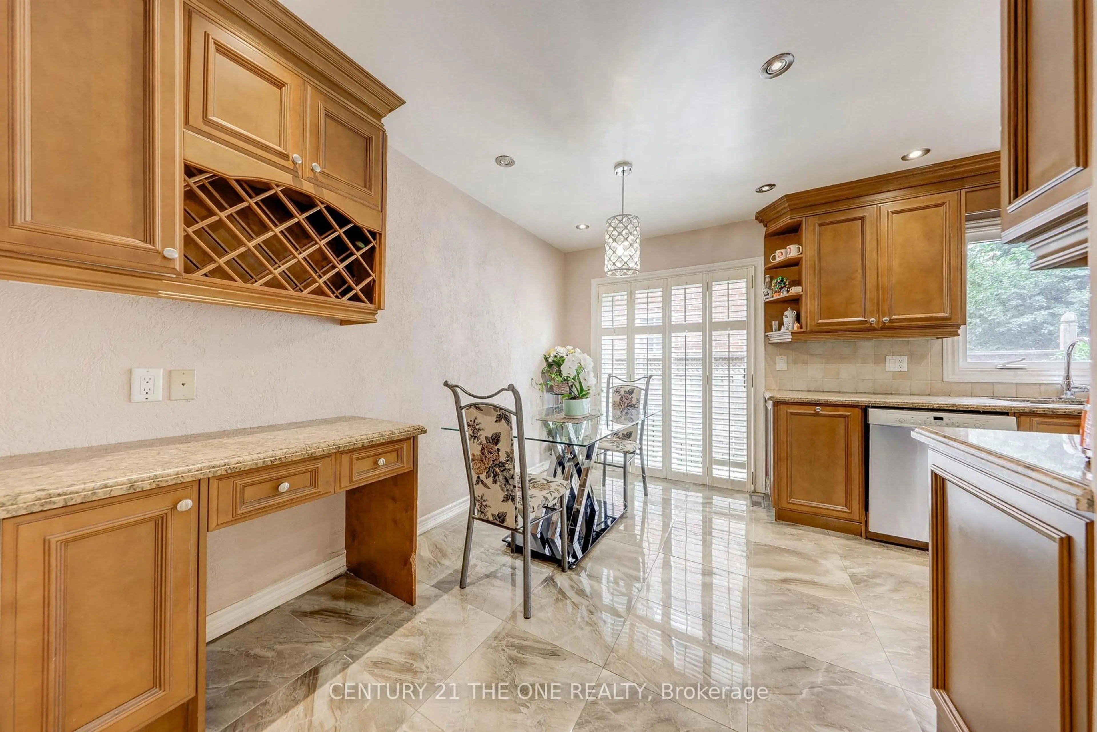 Contemporary kitchen, ceramic/tile floor for 27 Pugsley Ave, Richmond Hill Ontario L4C 8V2