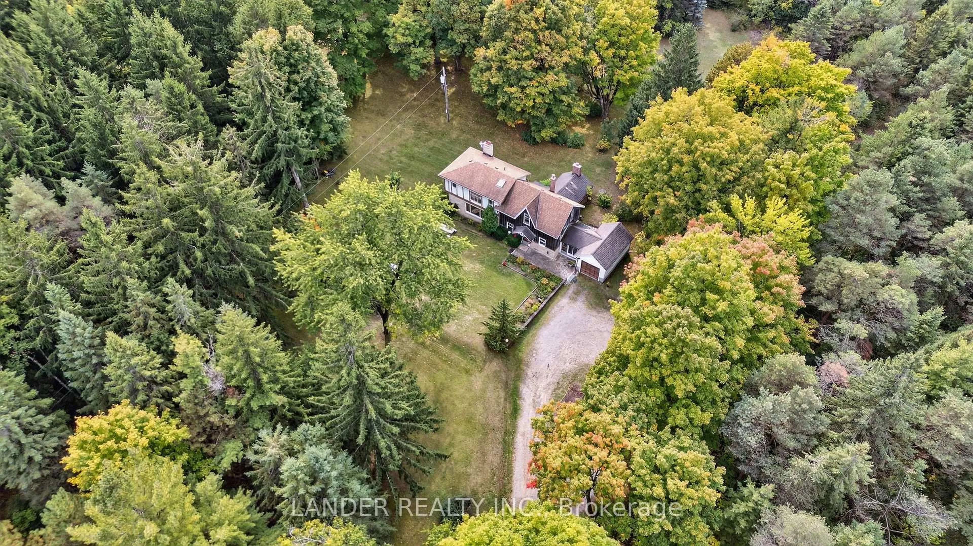A pic from outside/outdoor area/front of a property/back of a property/a pic from drone, forest/trees view for 18388 McCowan Rd, East Gwillimbury Ontario L0G 1M0