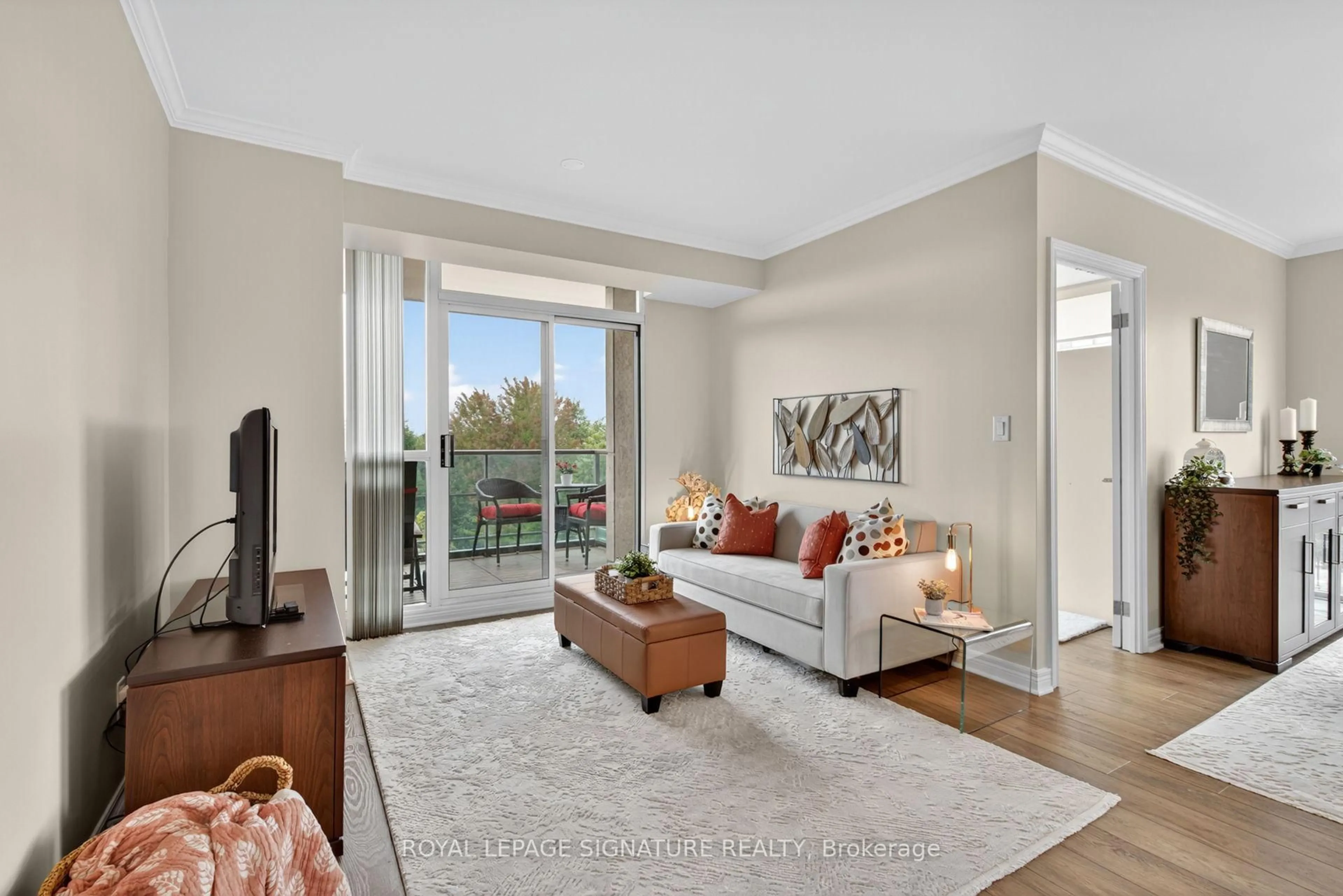 Living room with furniture, unknown for 100 Promenade Circ #406, Vaughan Ontario L4J 7W7