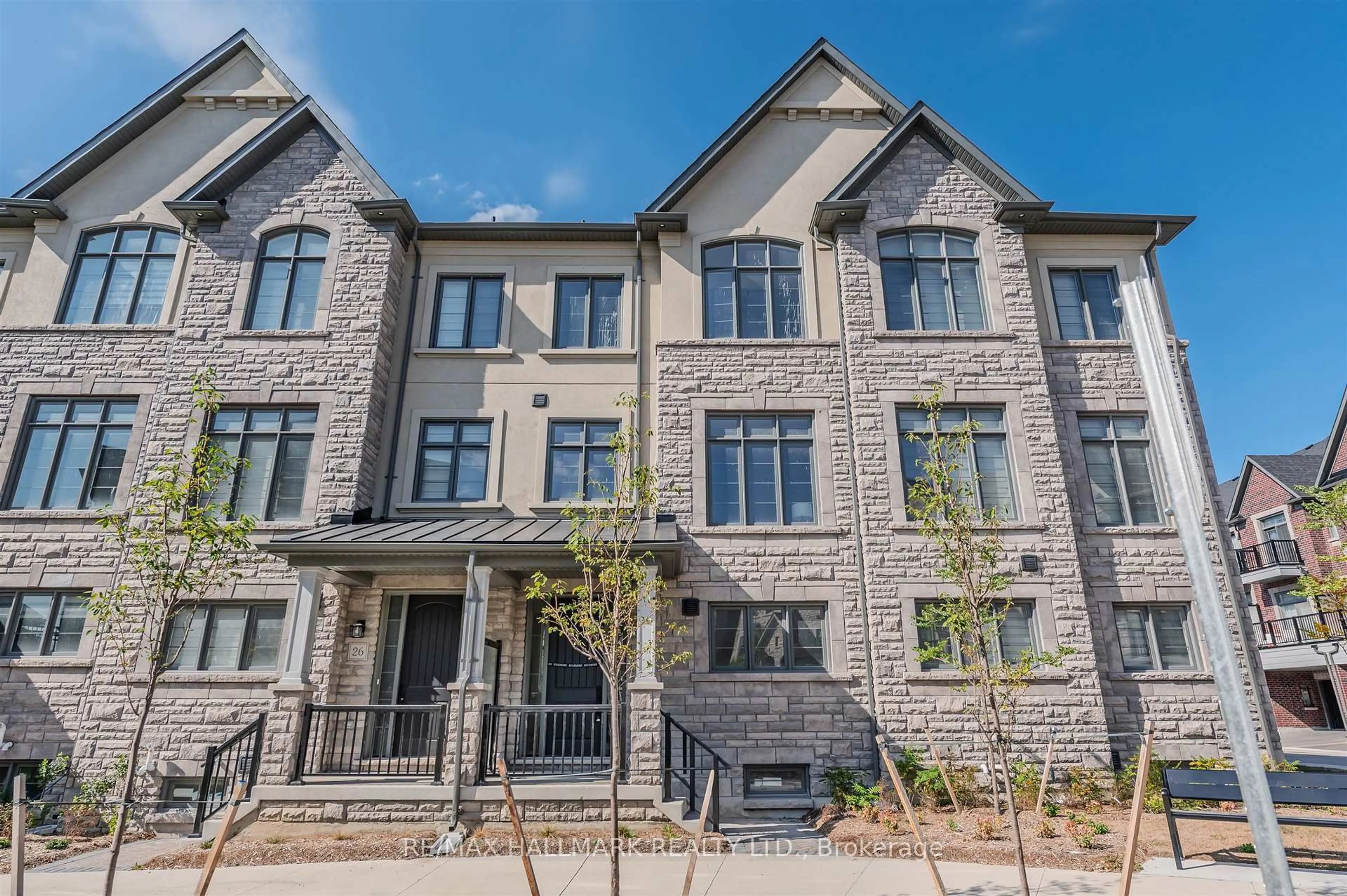 Home with brick exterior material, street for 28 Gardeners Lane, Markham Ontario L6C 3L5